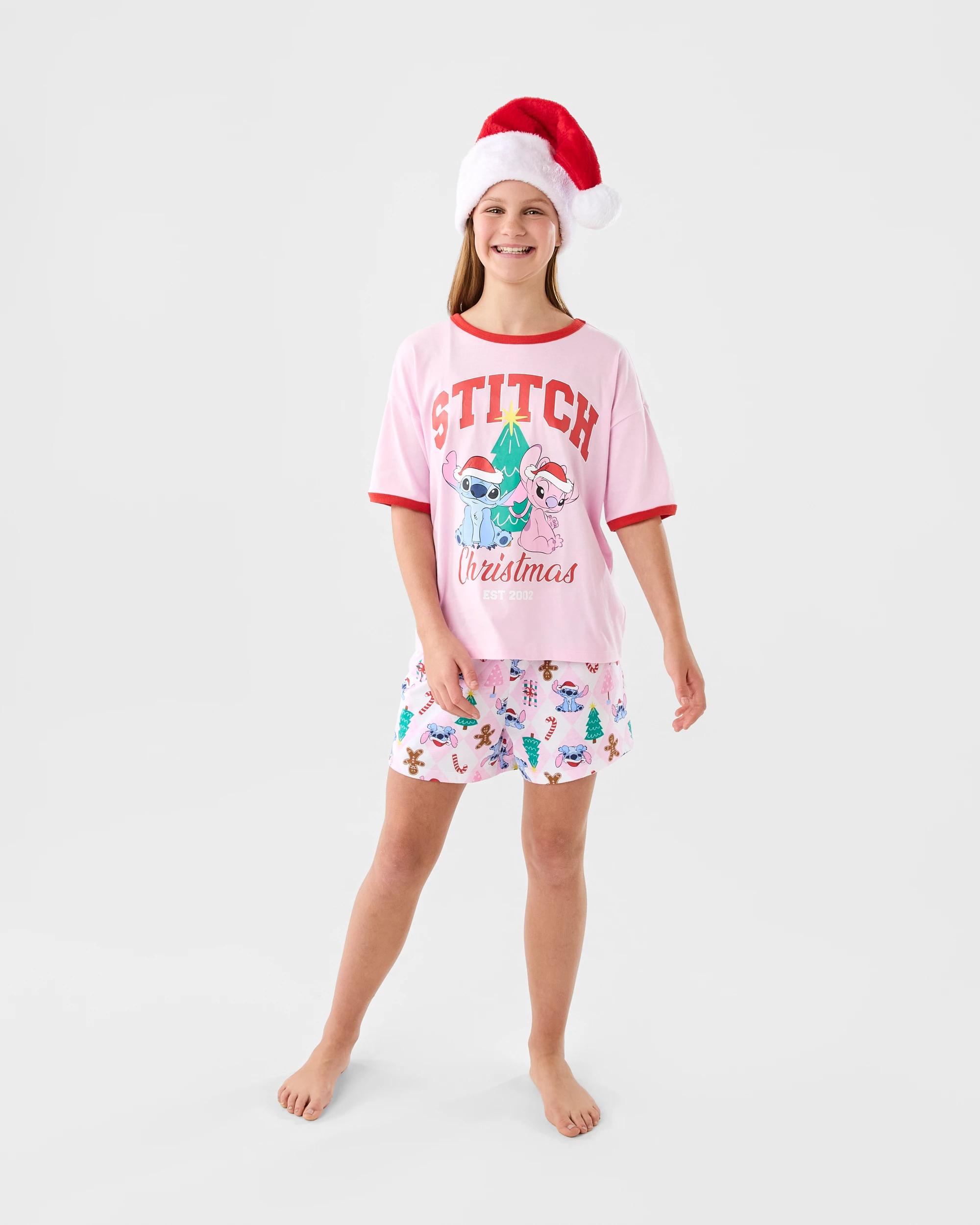 9 Family Matching Christmas Stitch Older Kids Pyjama Set Stitch, 9 of 10