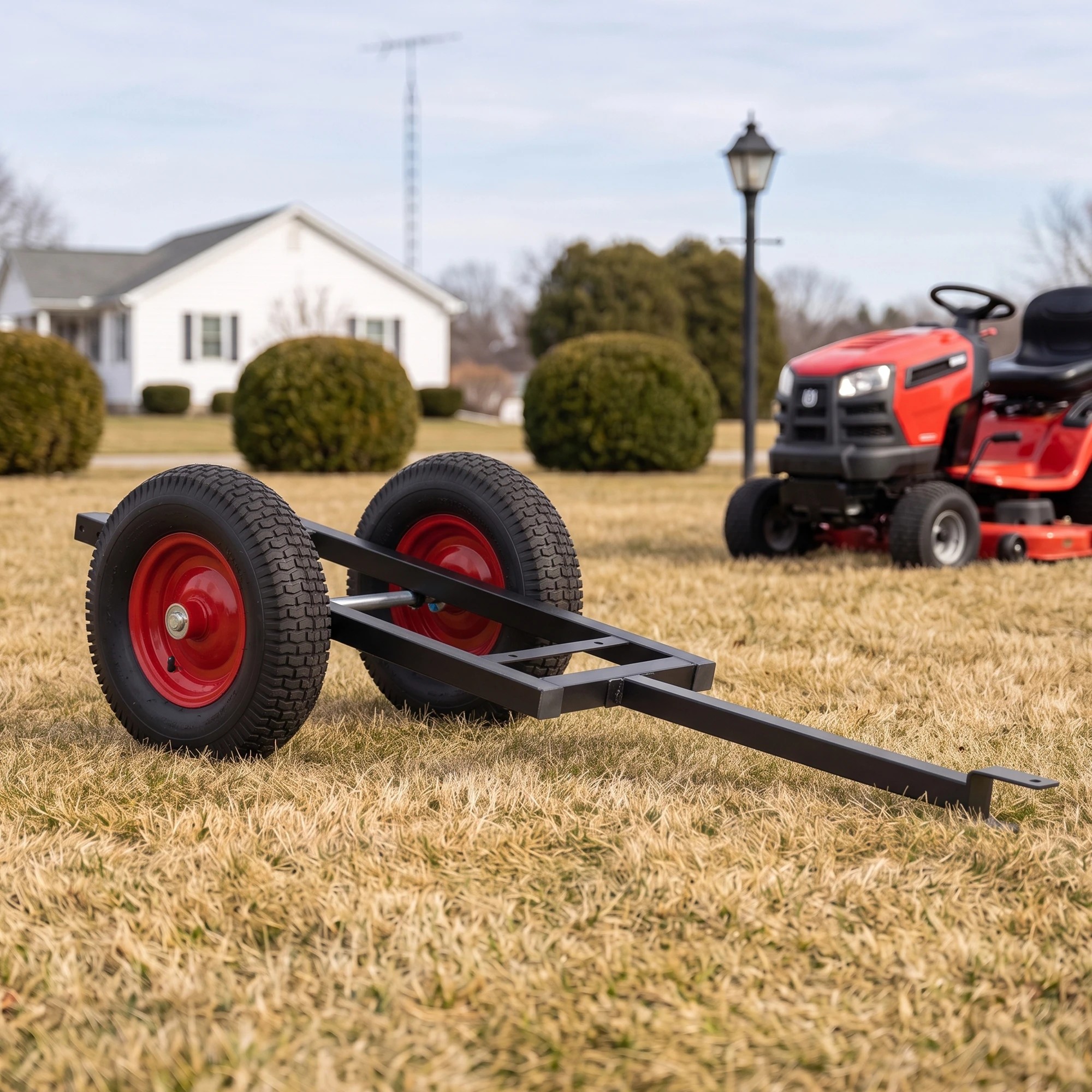 9 Giantz 150kg ATV Garden Trailer Weed Sprayer Tow Behind Cart Ride on Mower Attachment - Black, 9 of 9