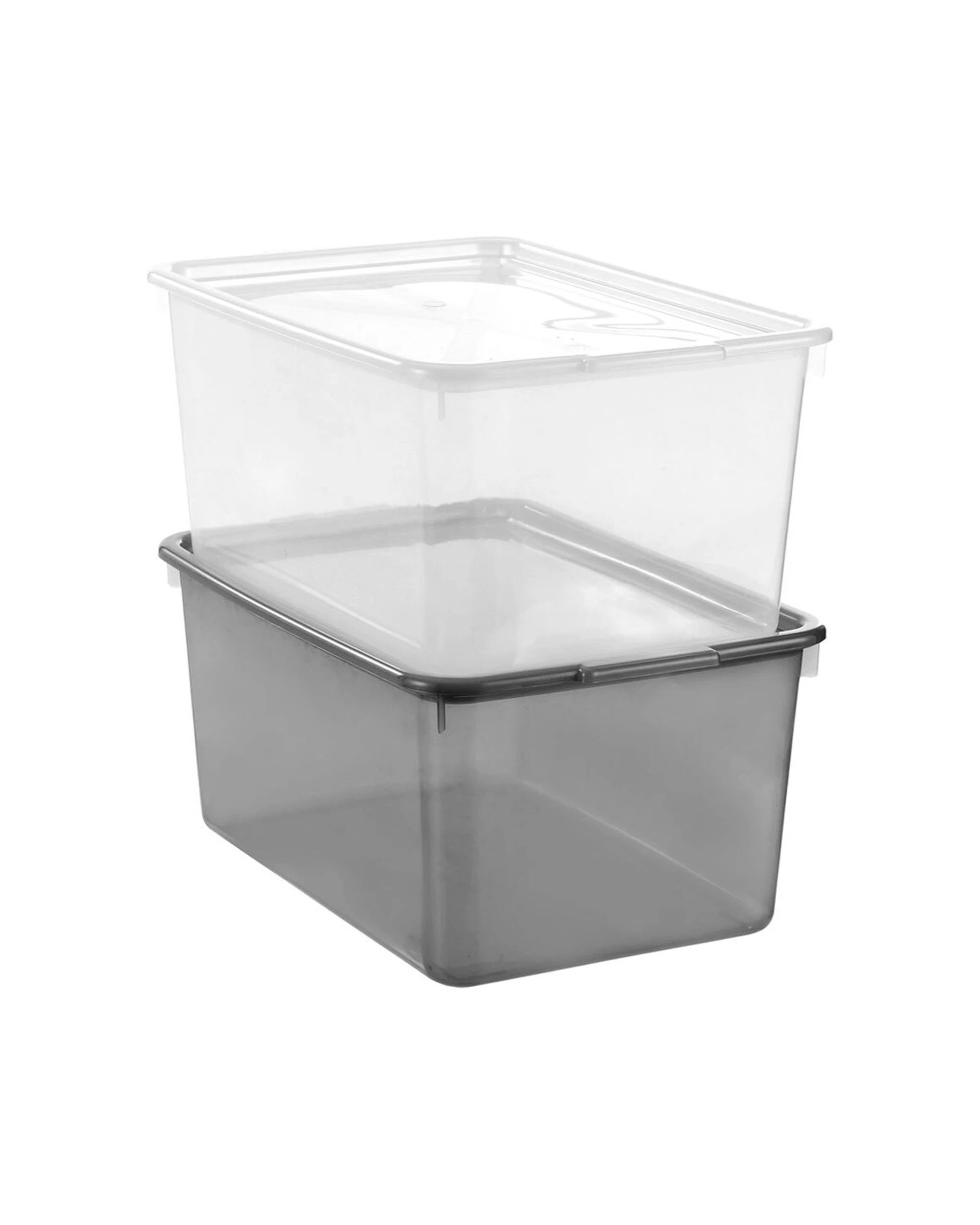 3 Boxsweden 20l Storage Box 45cm Secure Lid Durable Plastic - Assorted, 3 of 5