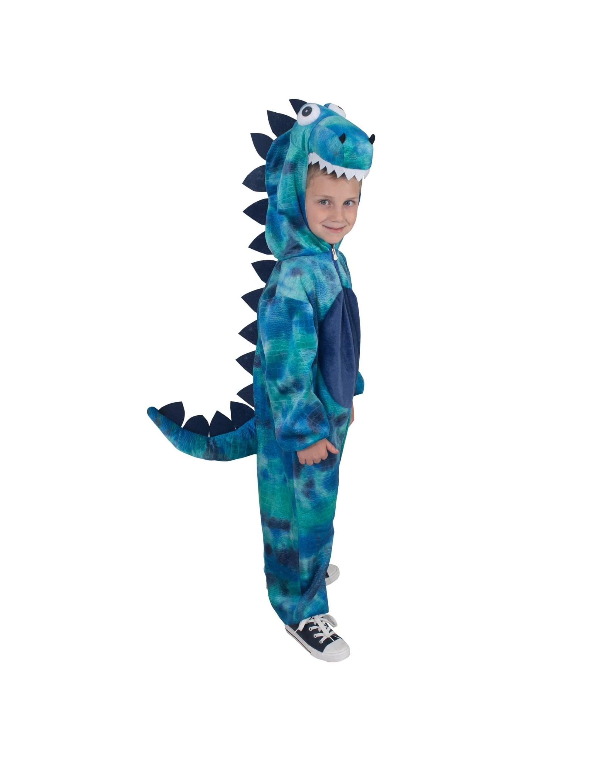 3 Roarin' Rex Blue Dinosaur Child Costume Size Toddler 18-36 Months, 3 of 5