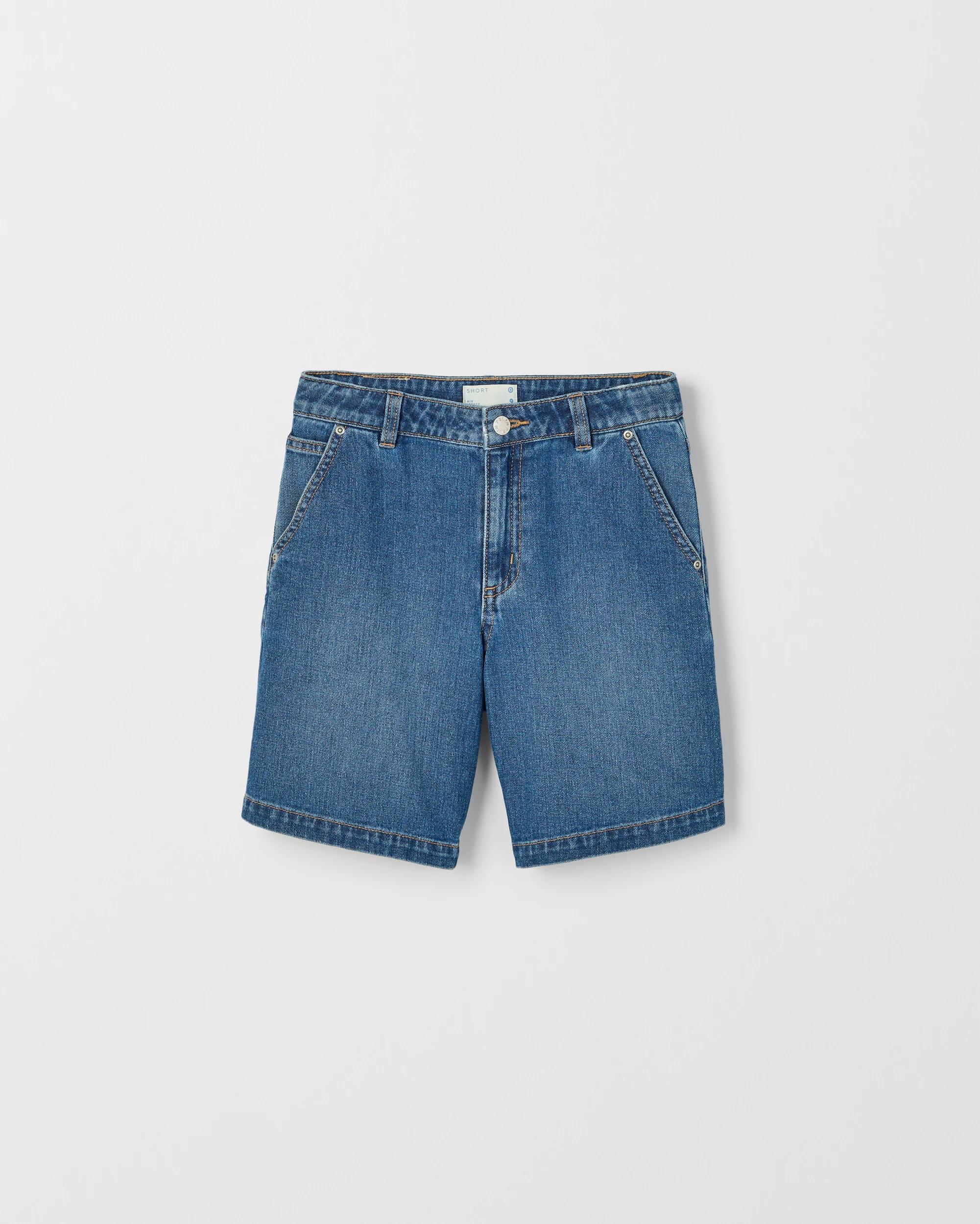 6 Target Kids Cotton Bermuda Denim Jorts MID WASH, 6 of 7