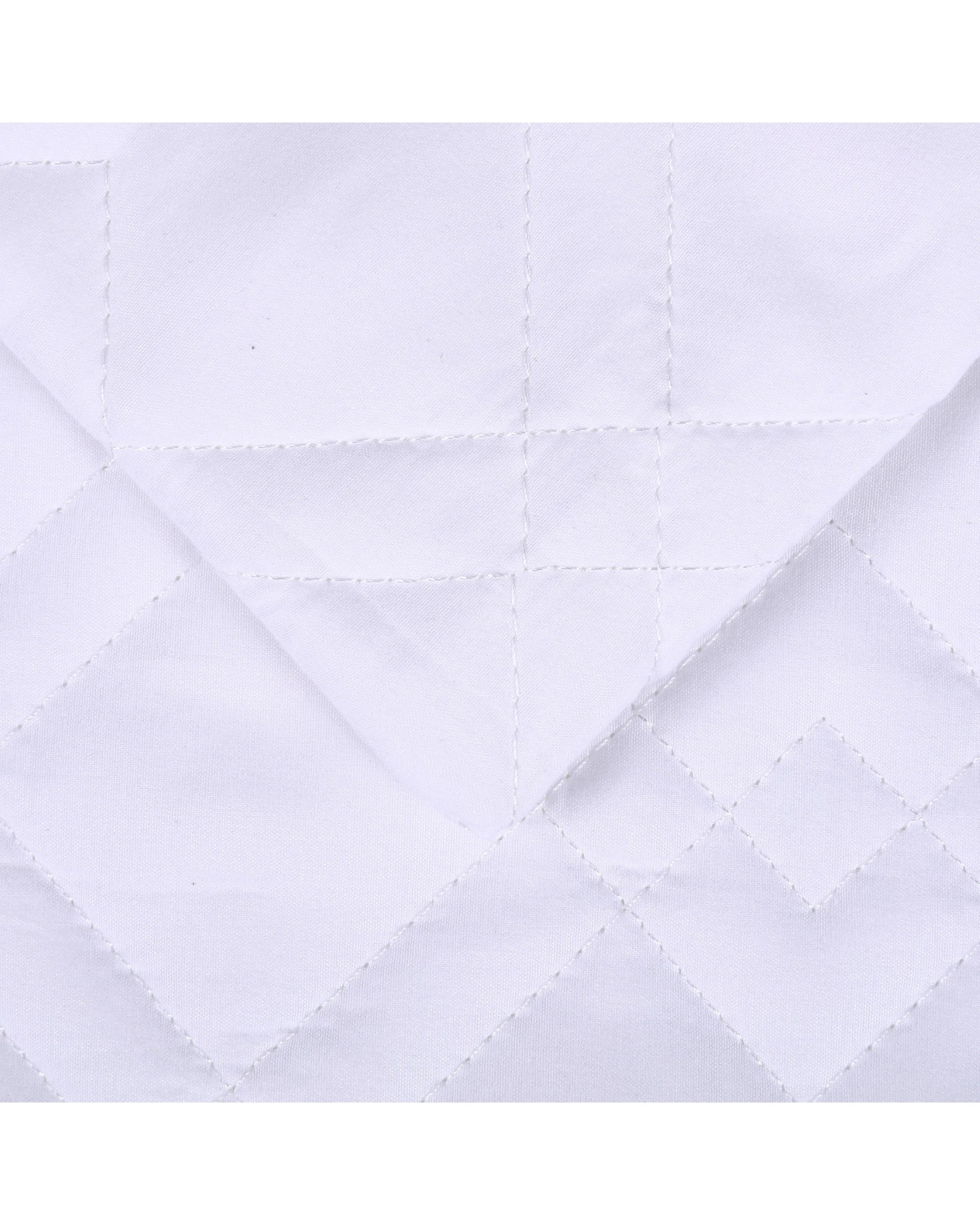 2 Dreamaker Super Plush Quilted Pillow Protector 48 x 73cm (2 Pack) - White, 2 of 4