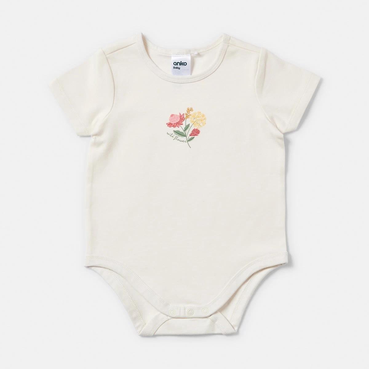 5 3 Pack Short Sleeve Print Bodysuits NATIVE FLORAL, 5 of 8