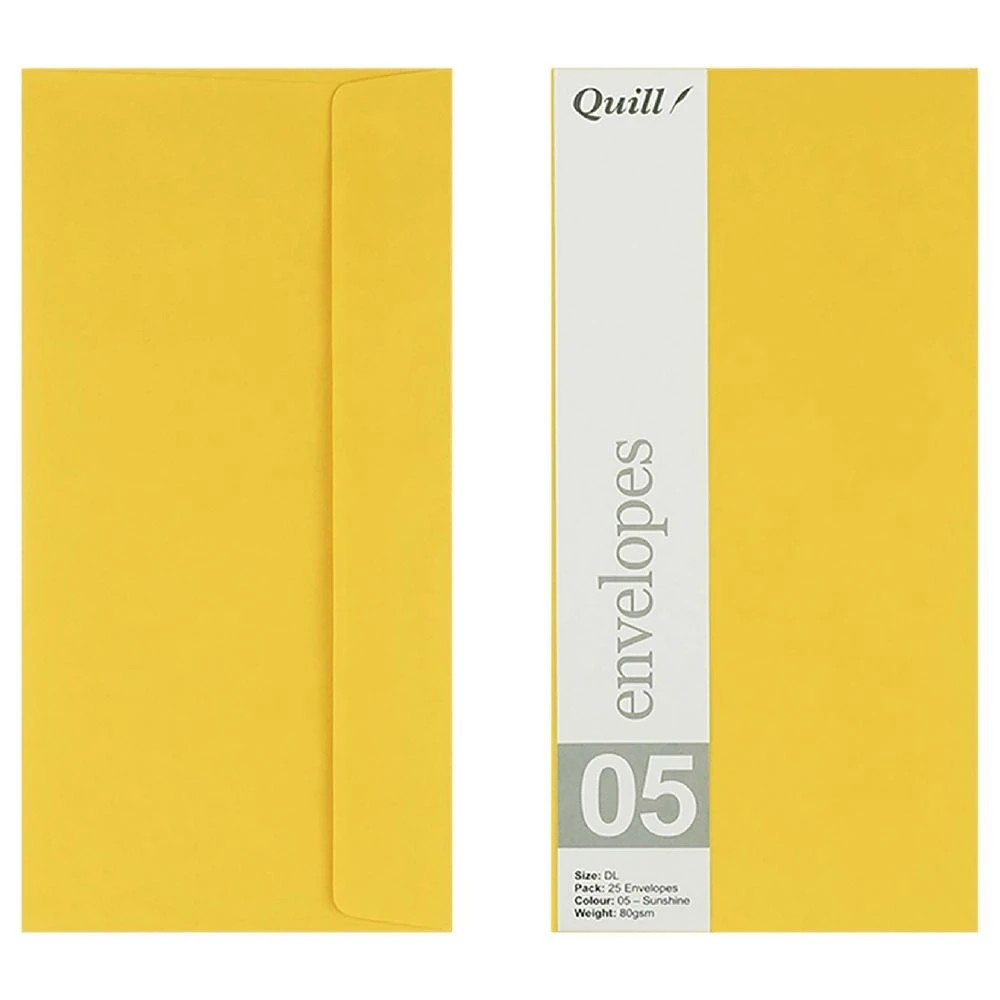 3 Quill DL Envelopes Sunshine 25 Pack, 3 of 6