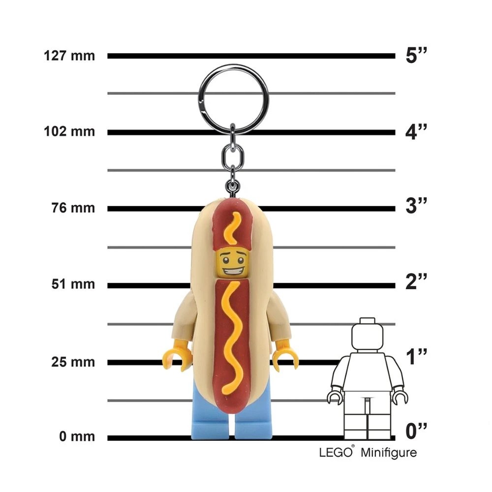 5 Lego Hot Dog Man LEDLITE Keyring, 5 of 5