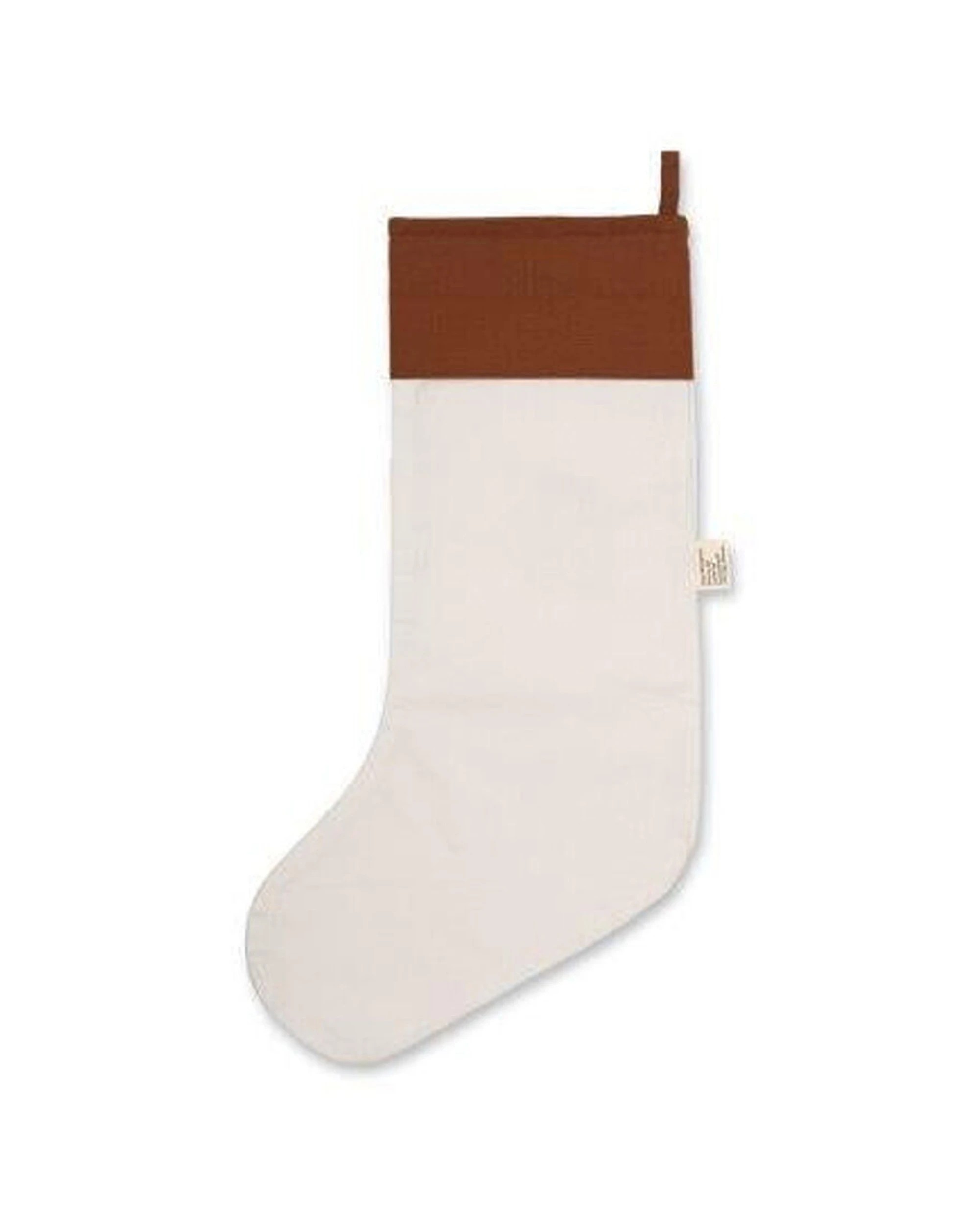 2 Fabelab Christmas Woodland Stocking Socks Hanging Decor Hedgehog Organic 30x52cm - Beige, 2 of 3