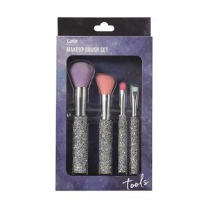 OXX Cosmetics 4 Piece Makeup Brush Set - Glitter
