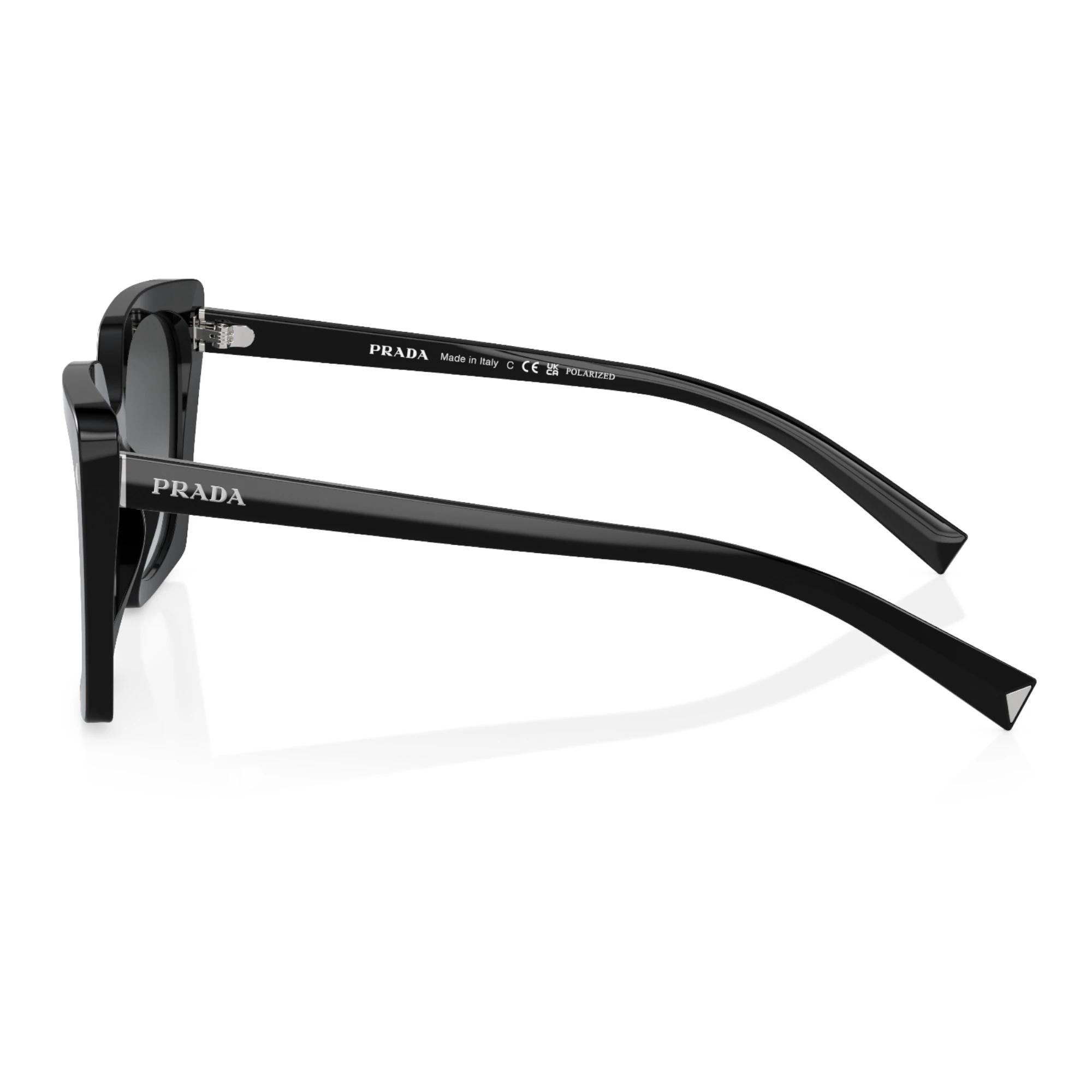 5 Prada Womens Polarised Sunglasses PR23ZS Gradient Sunnies BLACK/POLAR GREY, 5 of 5