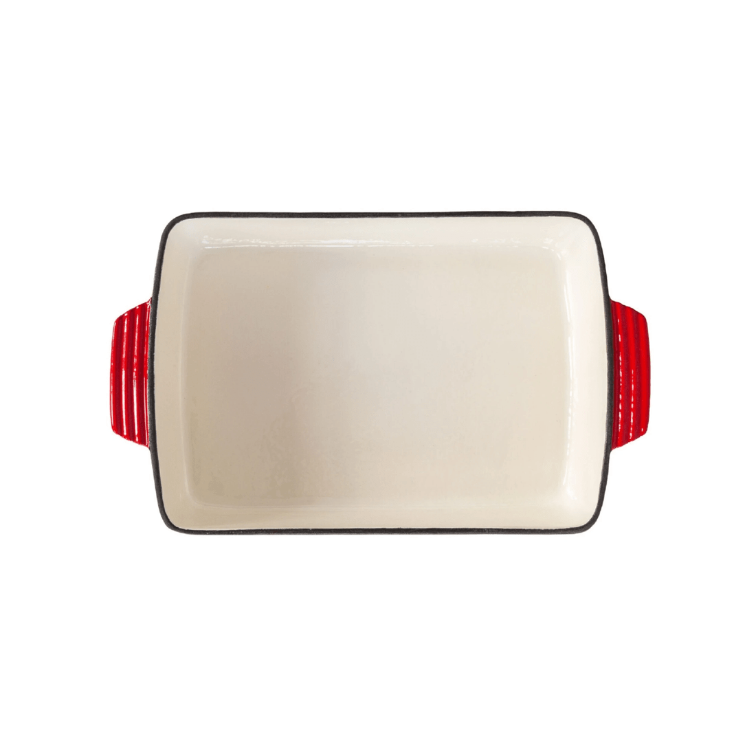 4 Healthy Choice Enamelled Cast Iron 38.5x23cm Rectangular Roaster (3.4L) - Red, 4 of 6