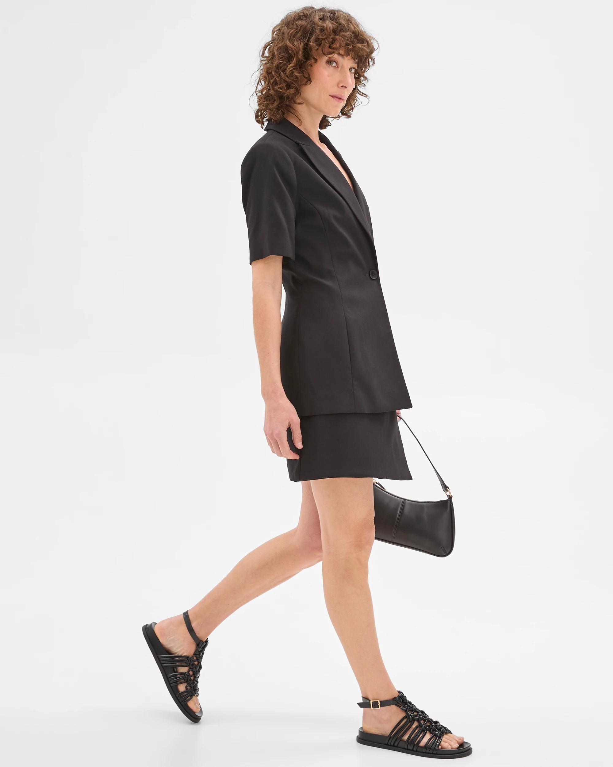 5 Wrap Detail Mini Skirt - Preview BLACK, 5 of 7