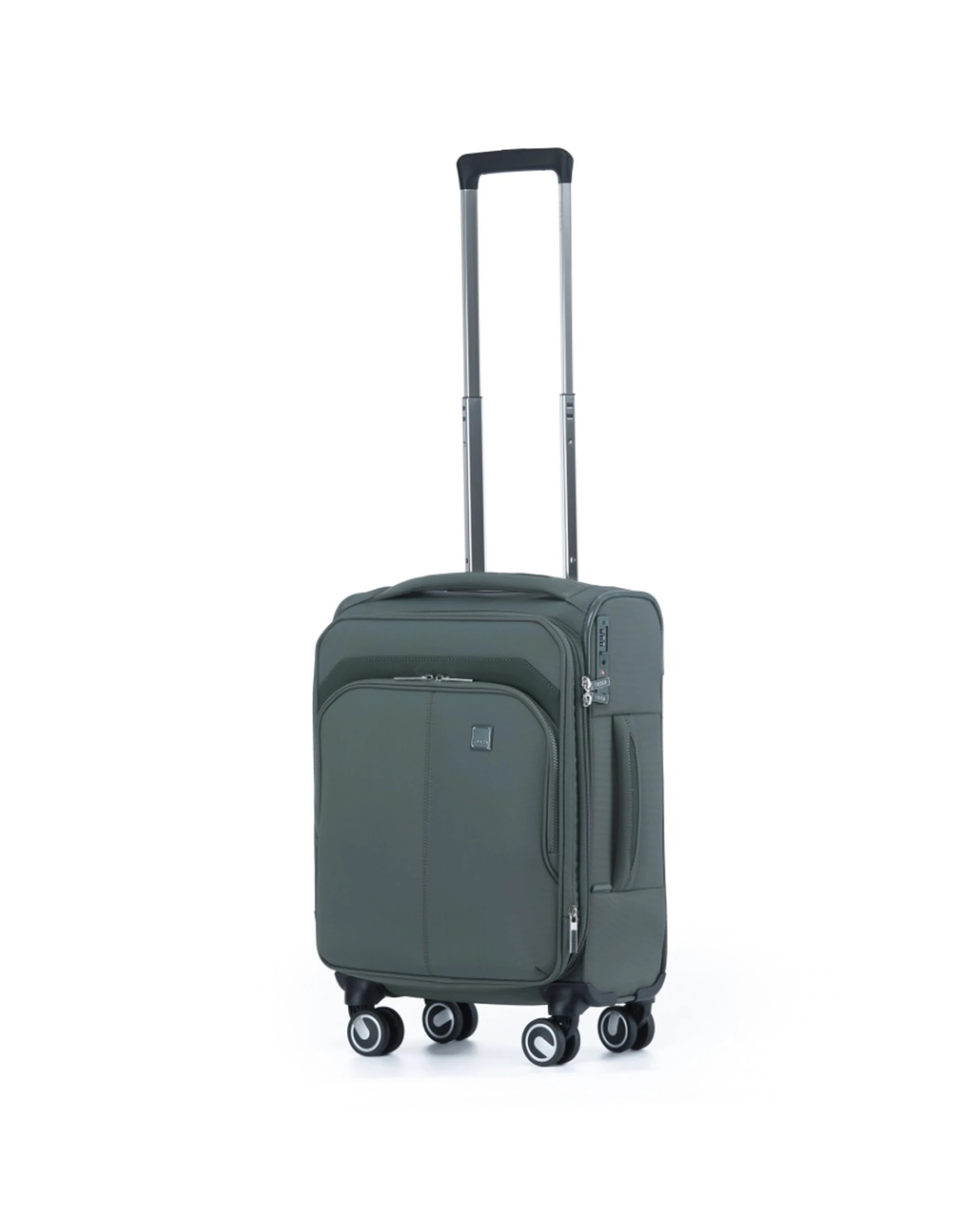 1 Tosca Grange Lockable Carry-On Travel Luggage Suitcase 45L Expandable Cypress - Green, 1 of 3