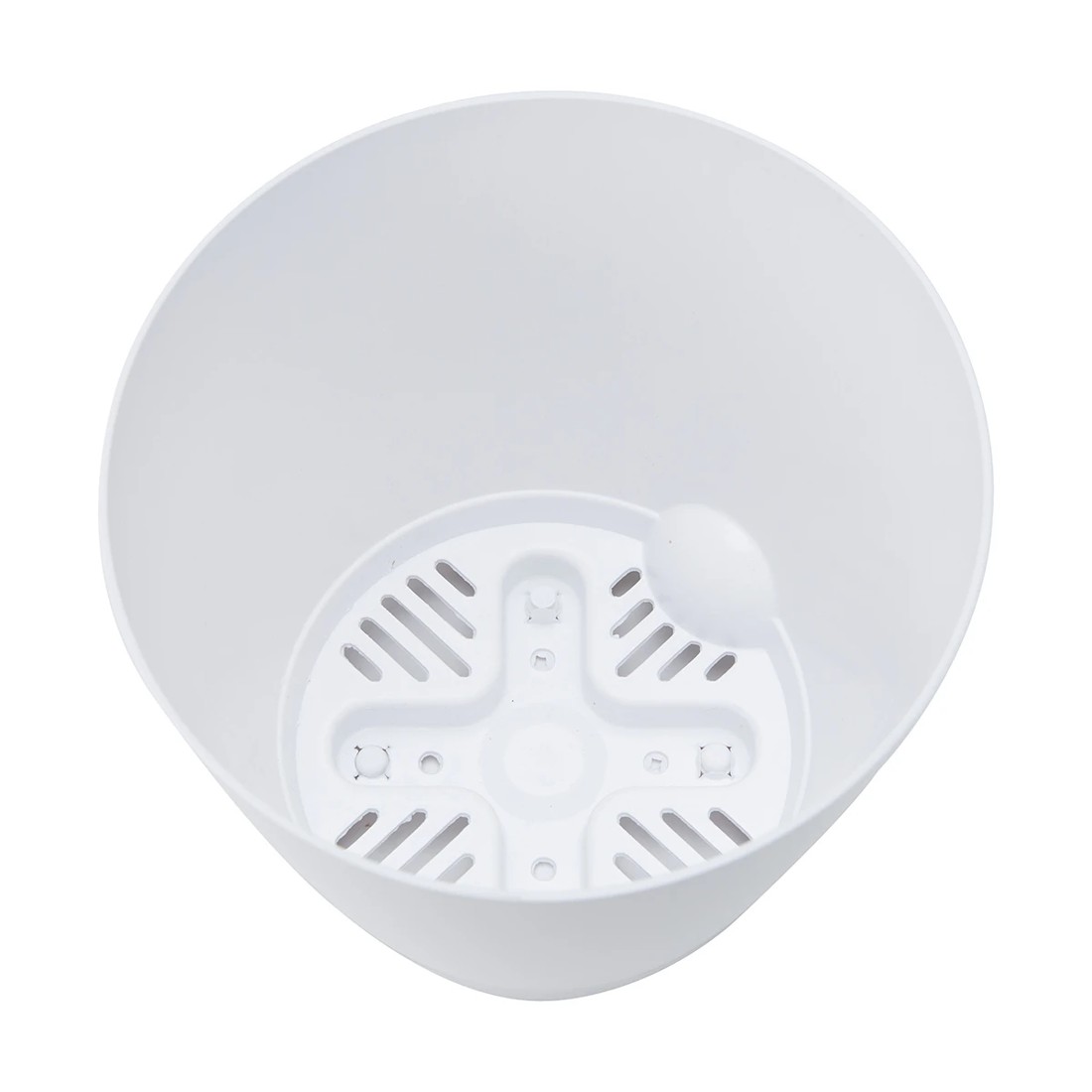 3 18cm Plastic Pot - White, 3 of 5