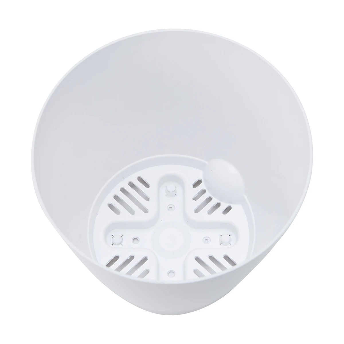 3 18cm Plastic Pot - White, 3 of 5