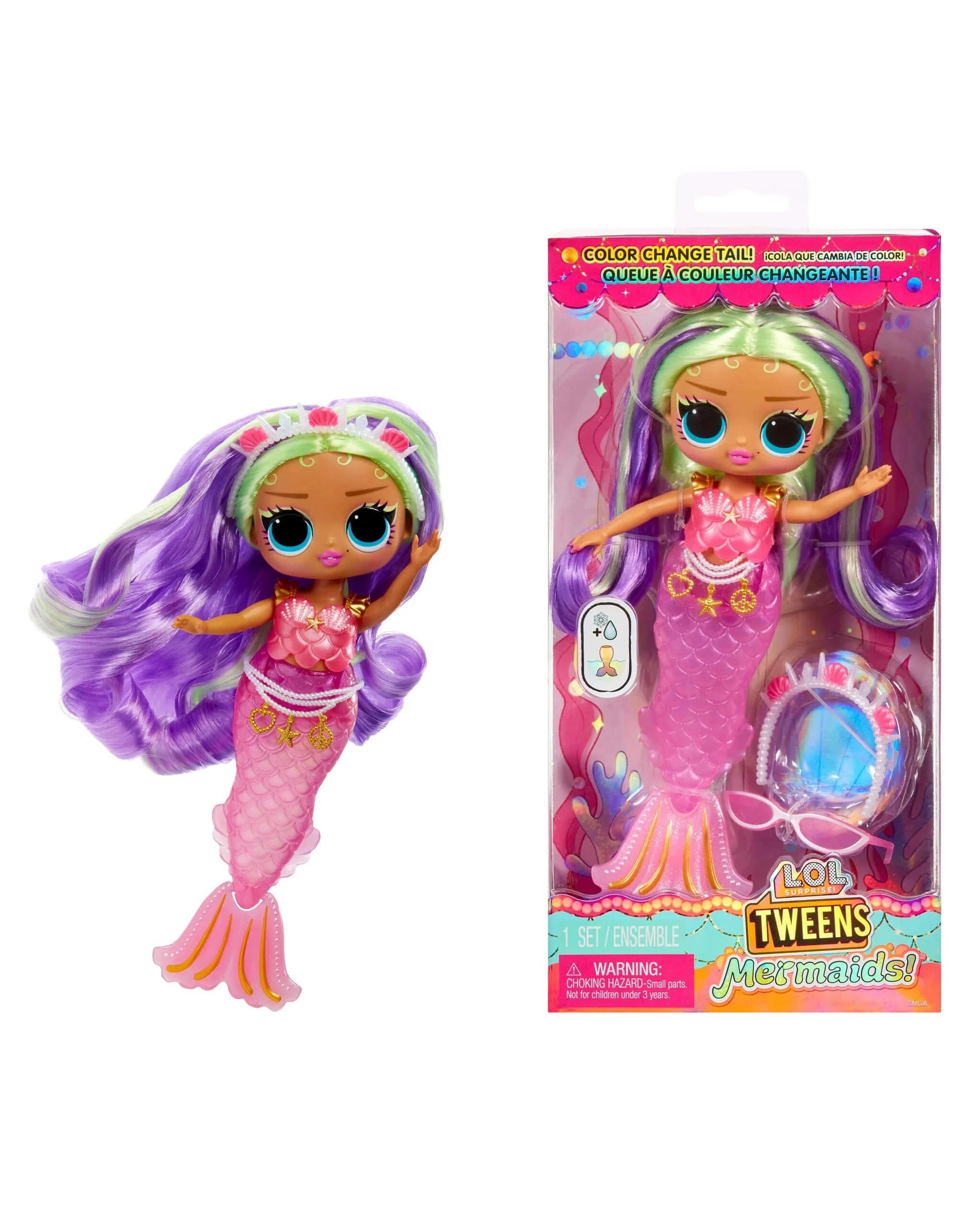 1 L.O.L. Surprise Tweens Mermaids Cleo Clove Doll, 1 of 8