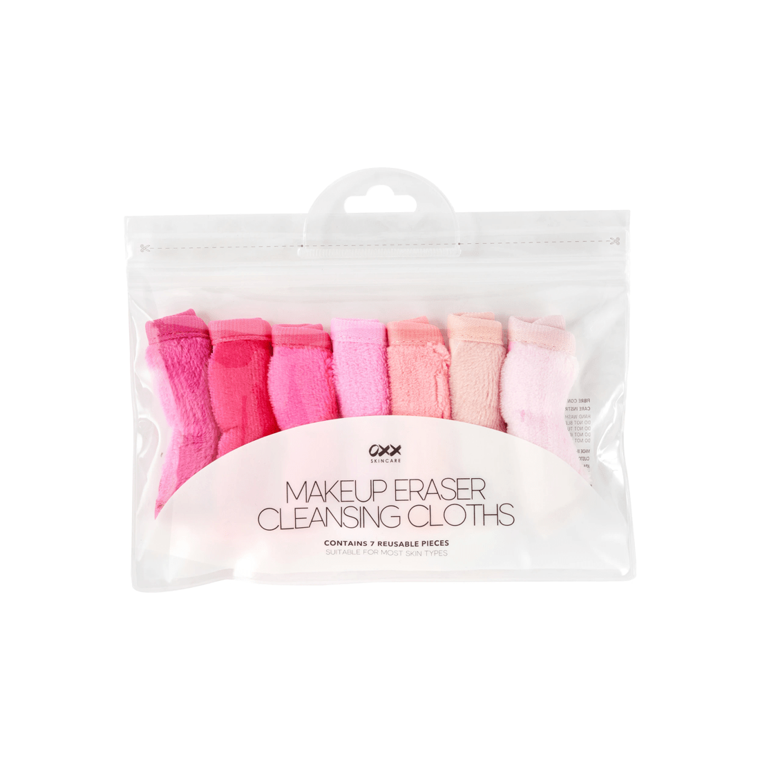 1 OXX Skincare 7 Pack Makeup Eraser Cleansing Cloth - Pink, 1 of 6