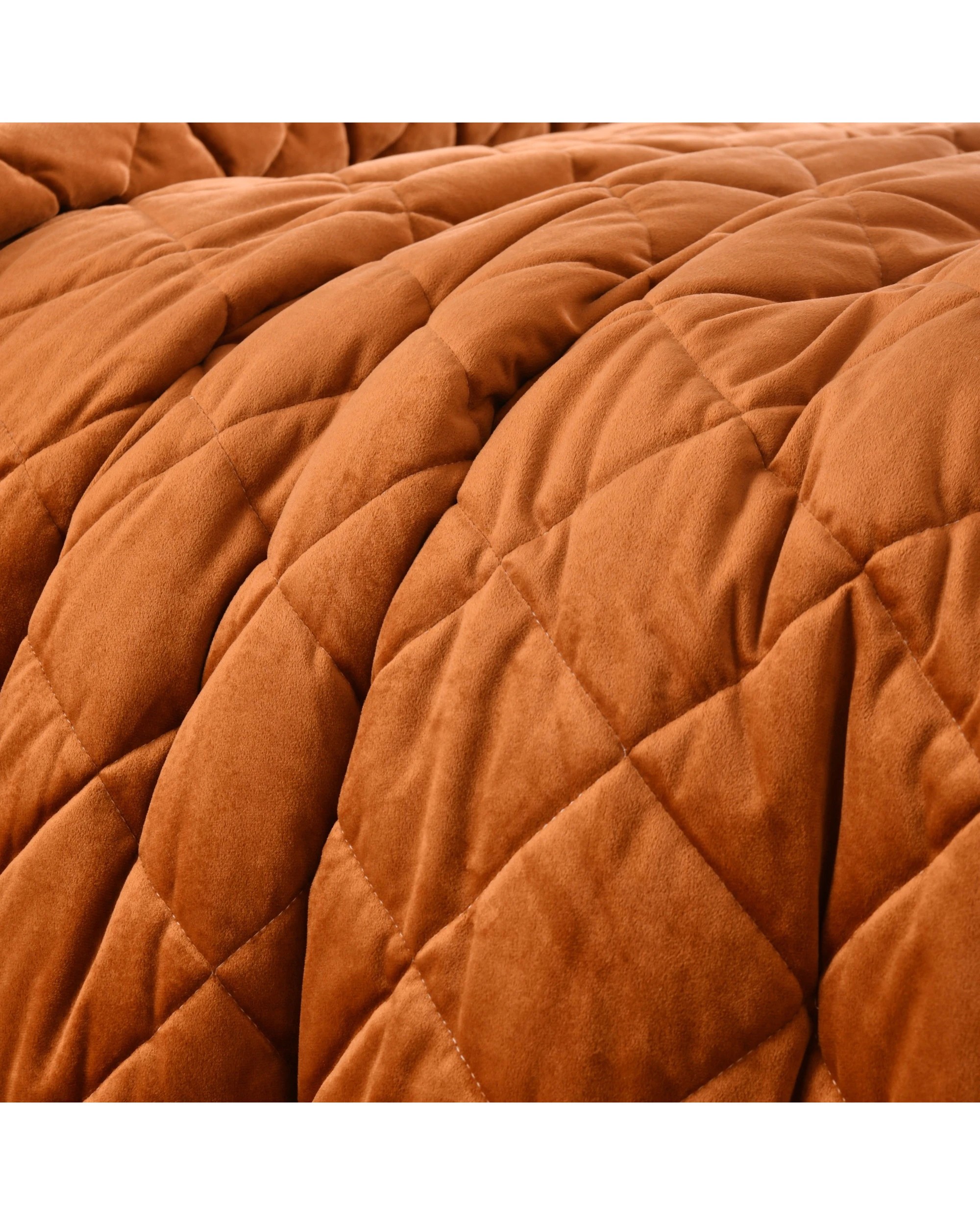 8 Dreamaker Haven Quilted Quilt Cover Set - Queen Bed - Rust, 8 of 9