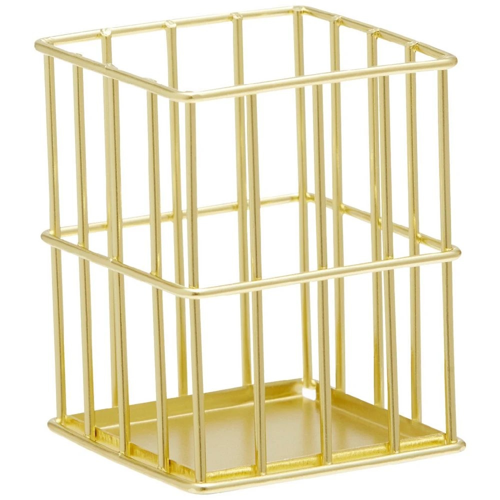 1 Otto Wire Pen Cup Gold, 1 of 3