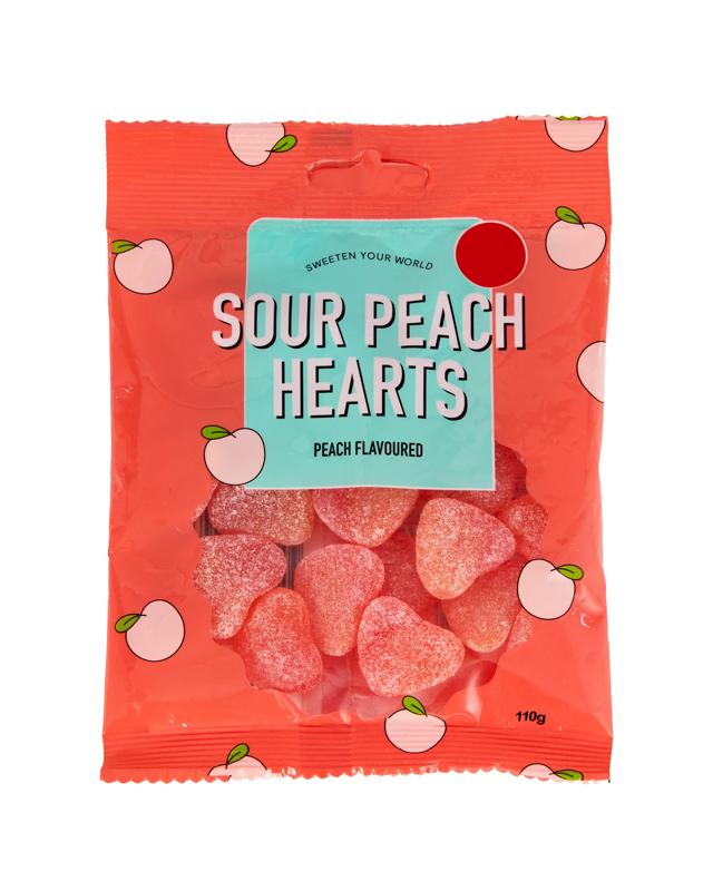 Sour Peach Hearts 