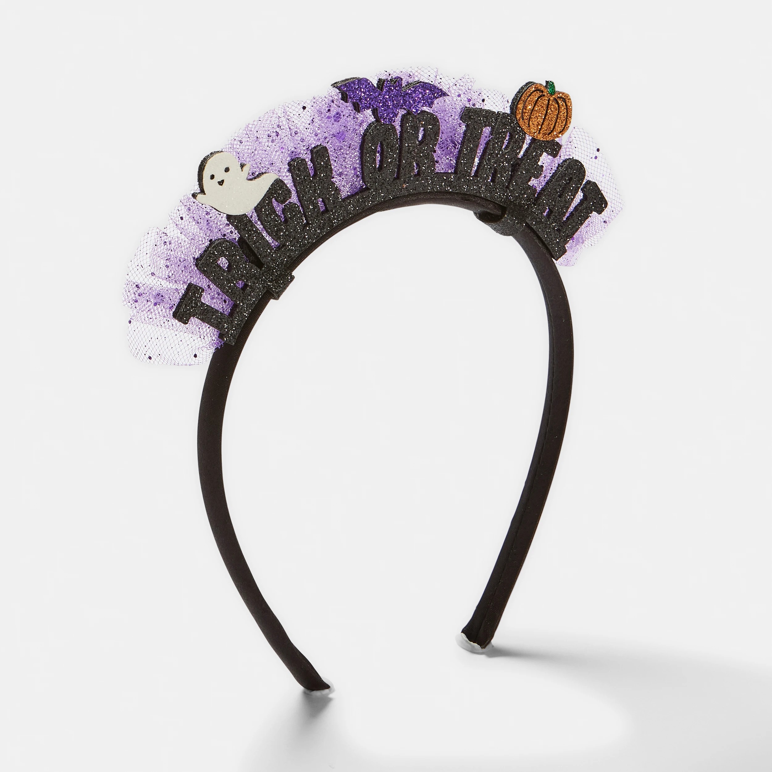 2 Halloween Trick or Treat Headband - Black, 2 of 3