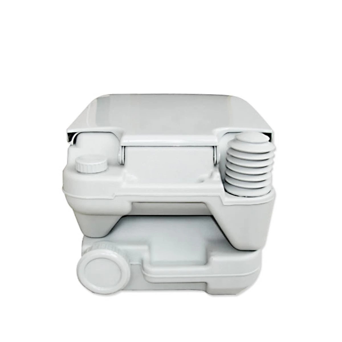 2 Ausway Porta Potty Seat with Piston Pump Flush Gray 10L, 2 of 7