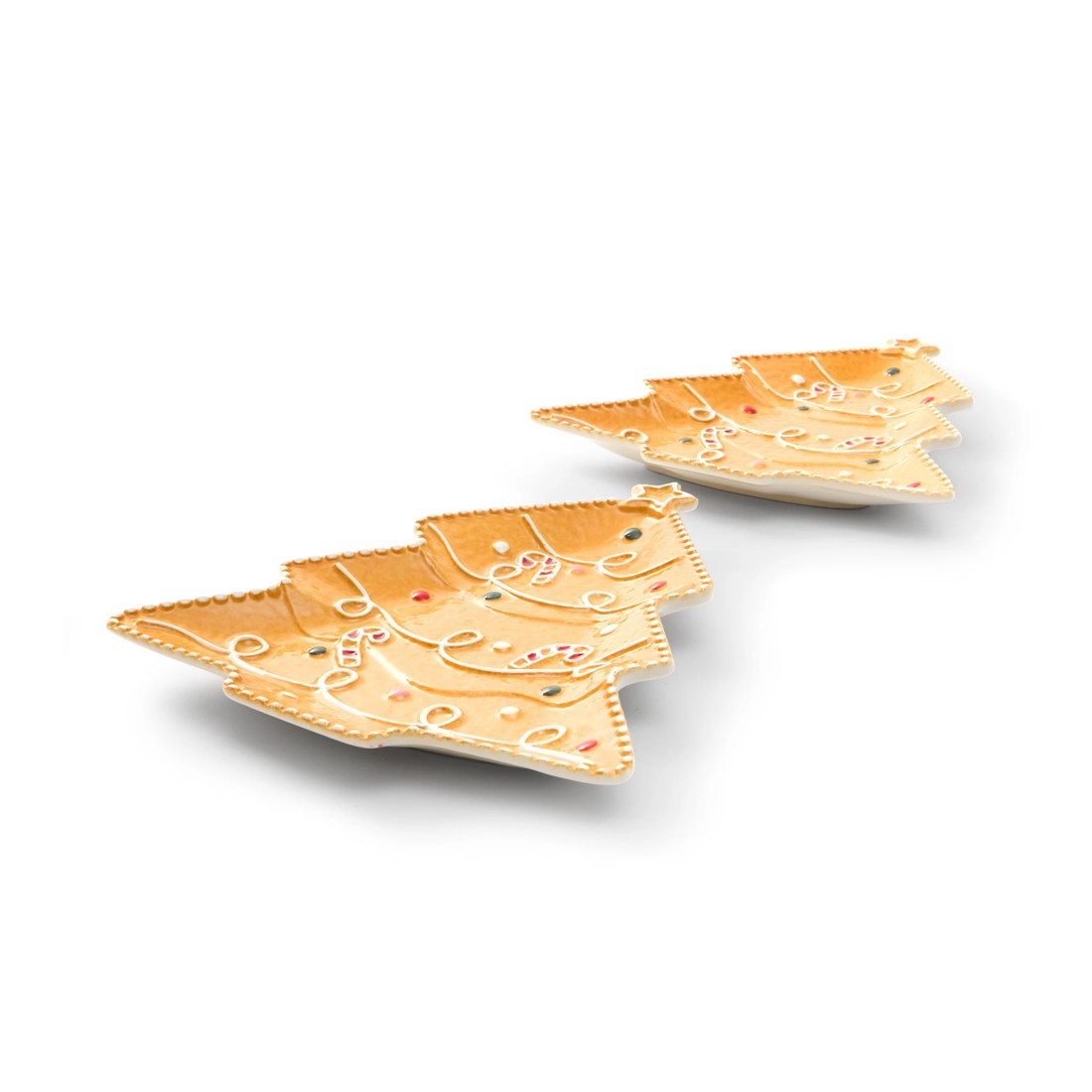 2 Set of 2 Gingerbread Tree Side Plates, 2 of 6
