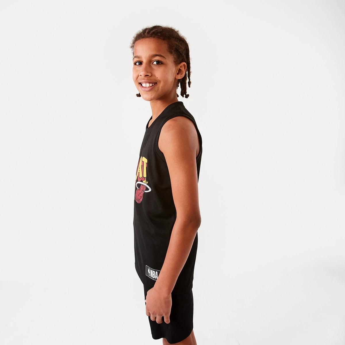 2 Official NBA Kids Mesh Tank Heat 7cga, 2 of 10