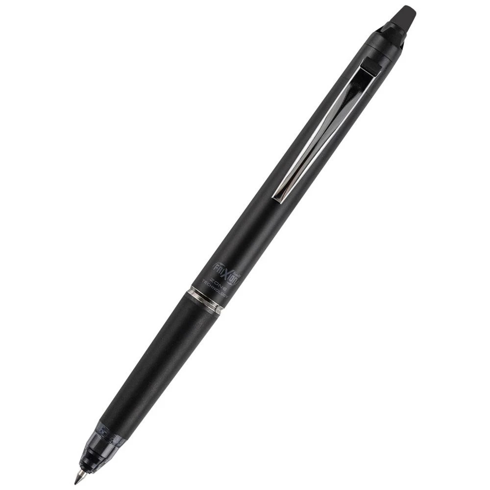 1 PILOT FriXion Zone Erasable Gel Pen 0.7mm Black Barrel, 1 of 7