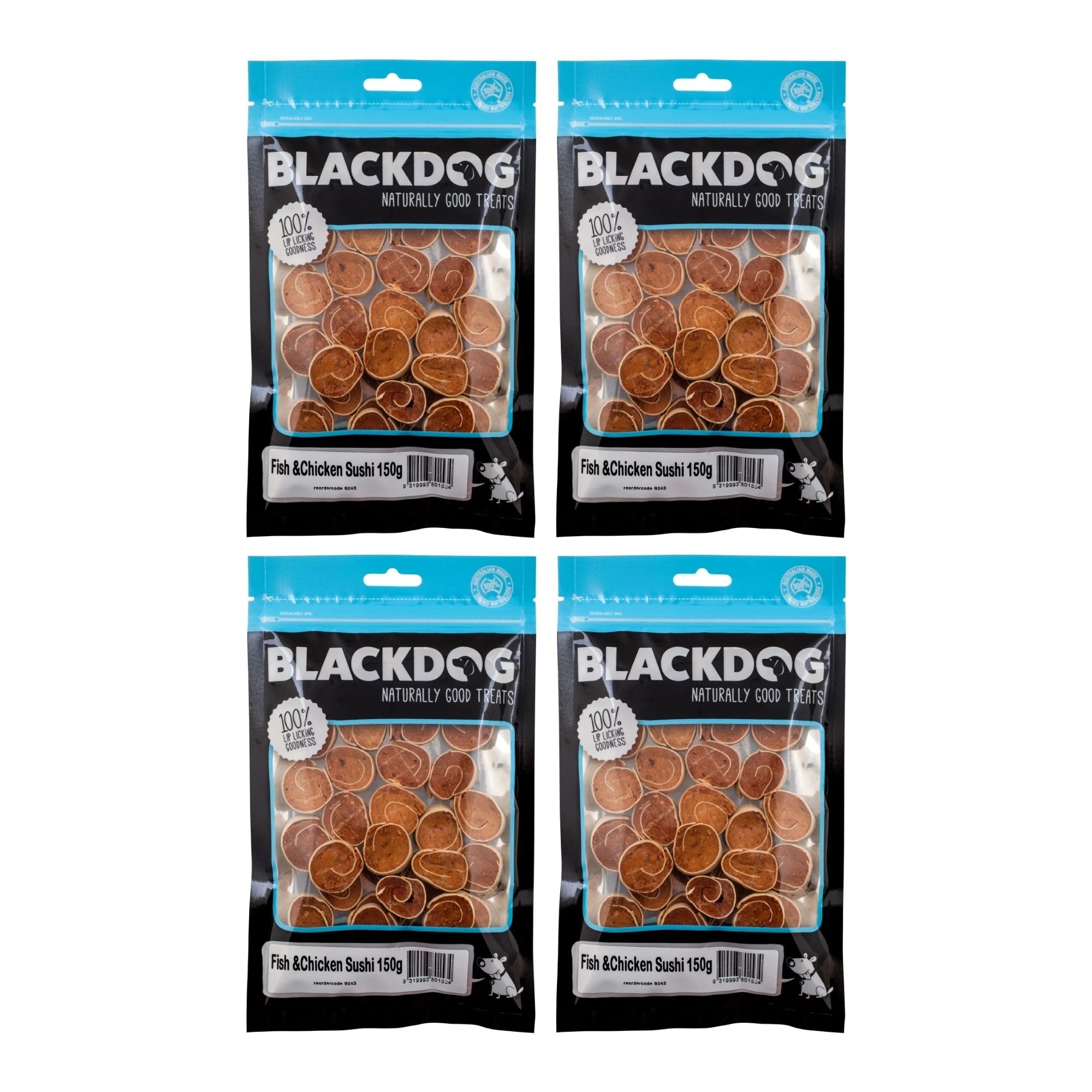1 Blackdog Fish & Chicken Sushi 150g x 4pk, 1 of 1