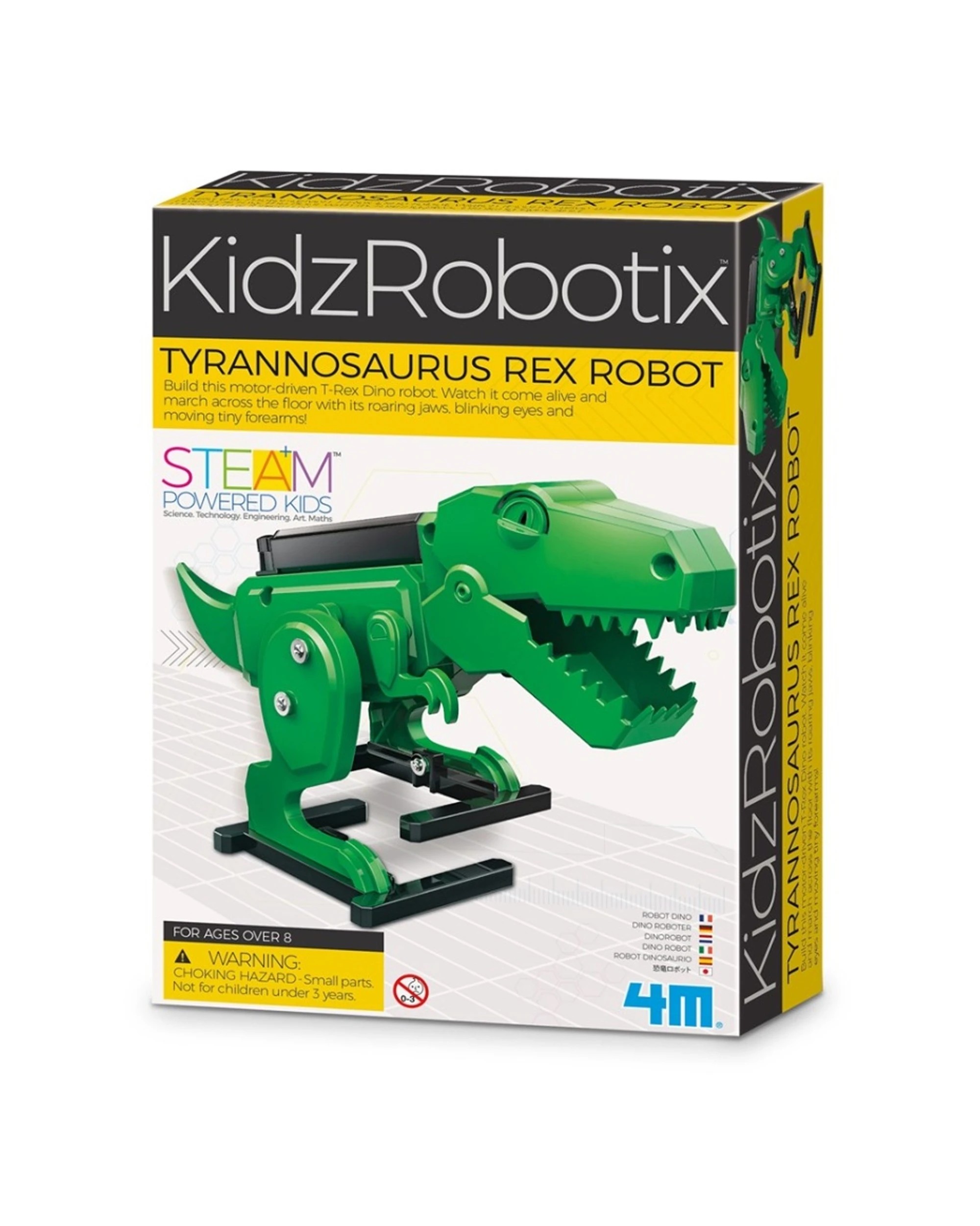 1 4M KidzRobotix Tyrannosaurus Rex Robot Build Play Moving Walking Kids Toy, 1 of 3