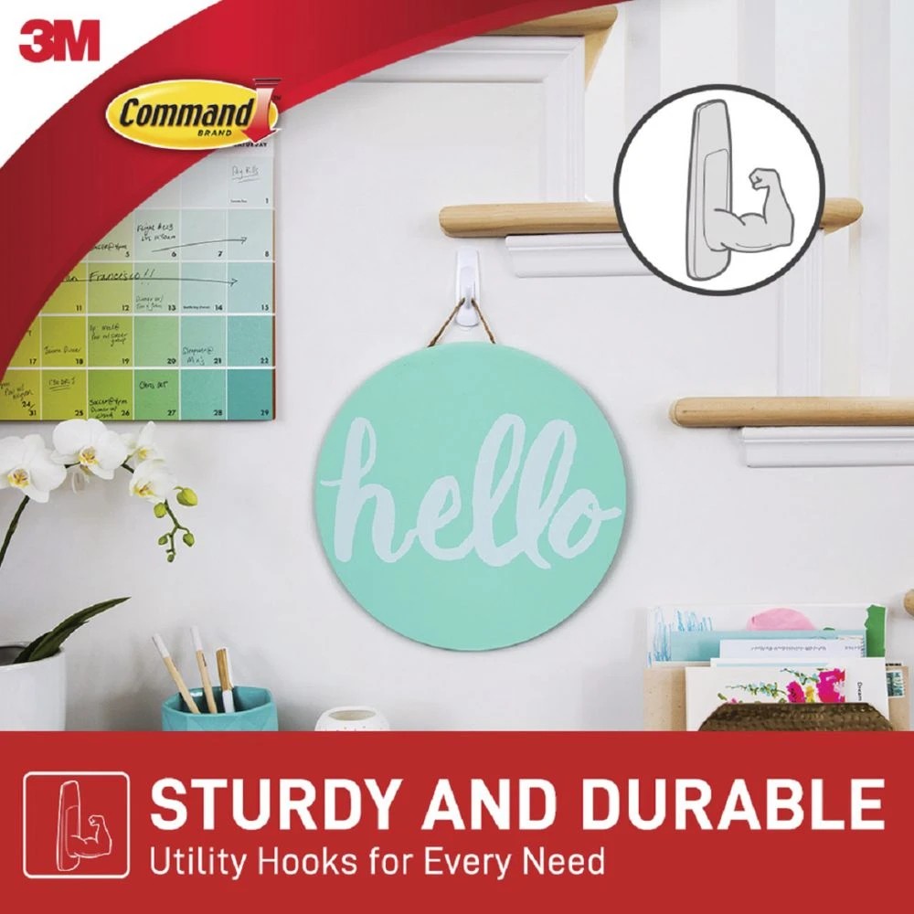 4 3M Command Small Hooks 2 Pack, 4 of 8