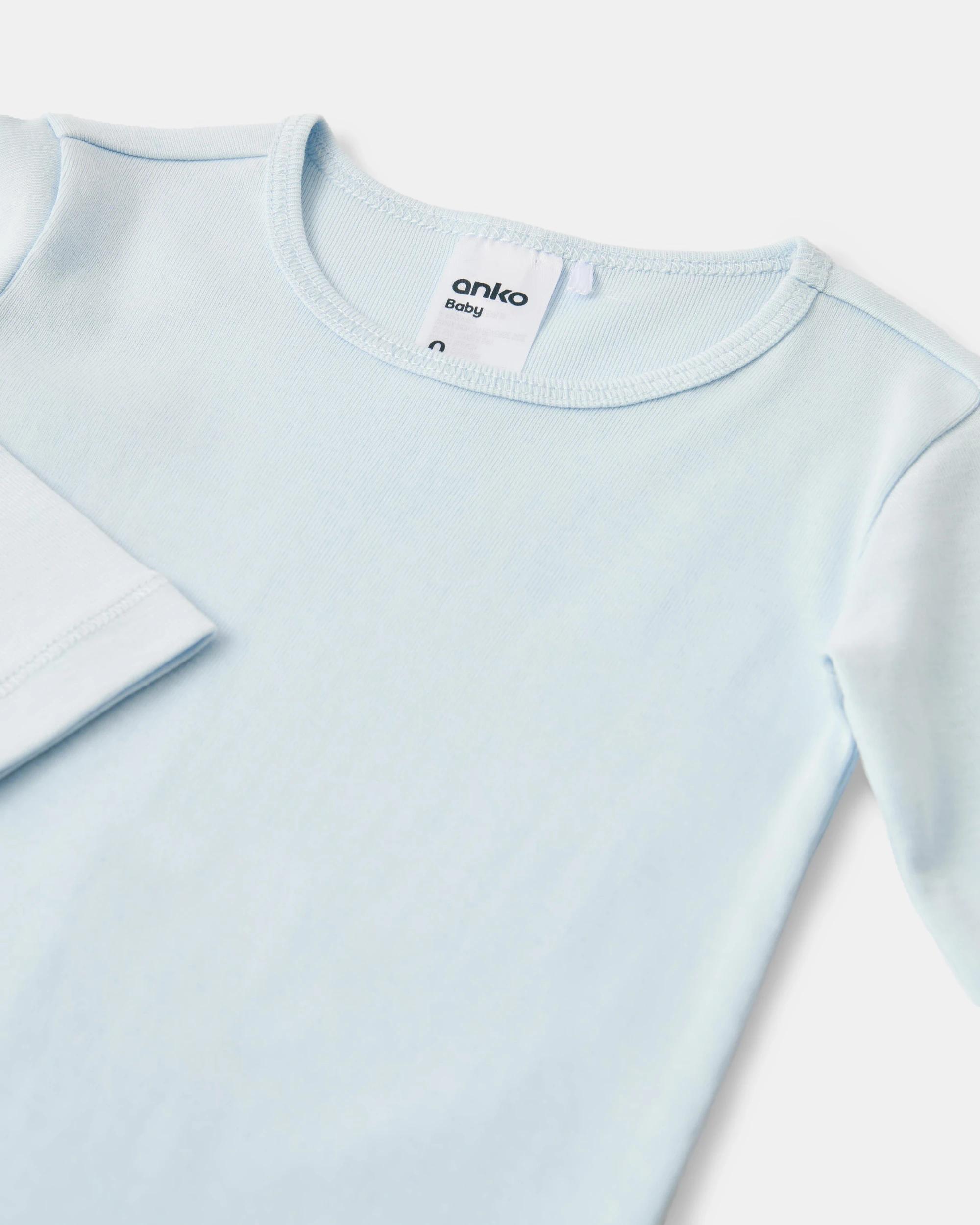 5 2 Pack Long Sleeve Bodysuits Blu Pck, 5 of 7