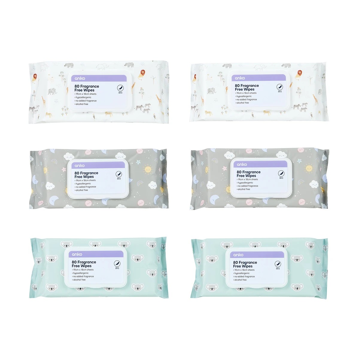 1 480 Pack Fragrance Free Wipes, 1 of 7