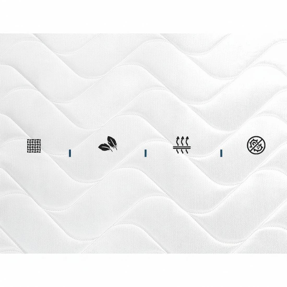 4 Giselle Bedding 13cm Mattress Tight Top Single Comfort Support Breathable Pressure Relief Hypoallergenic - White, 4 of 4