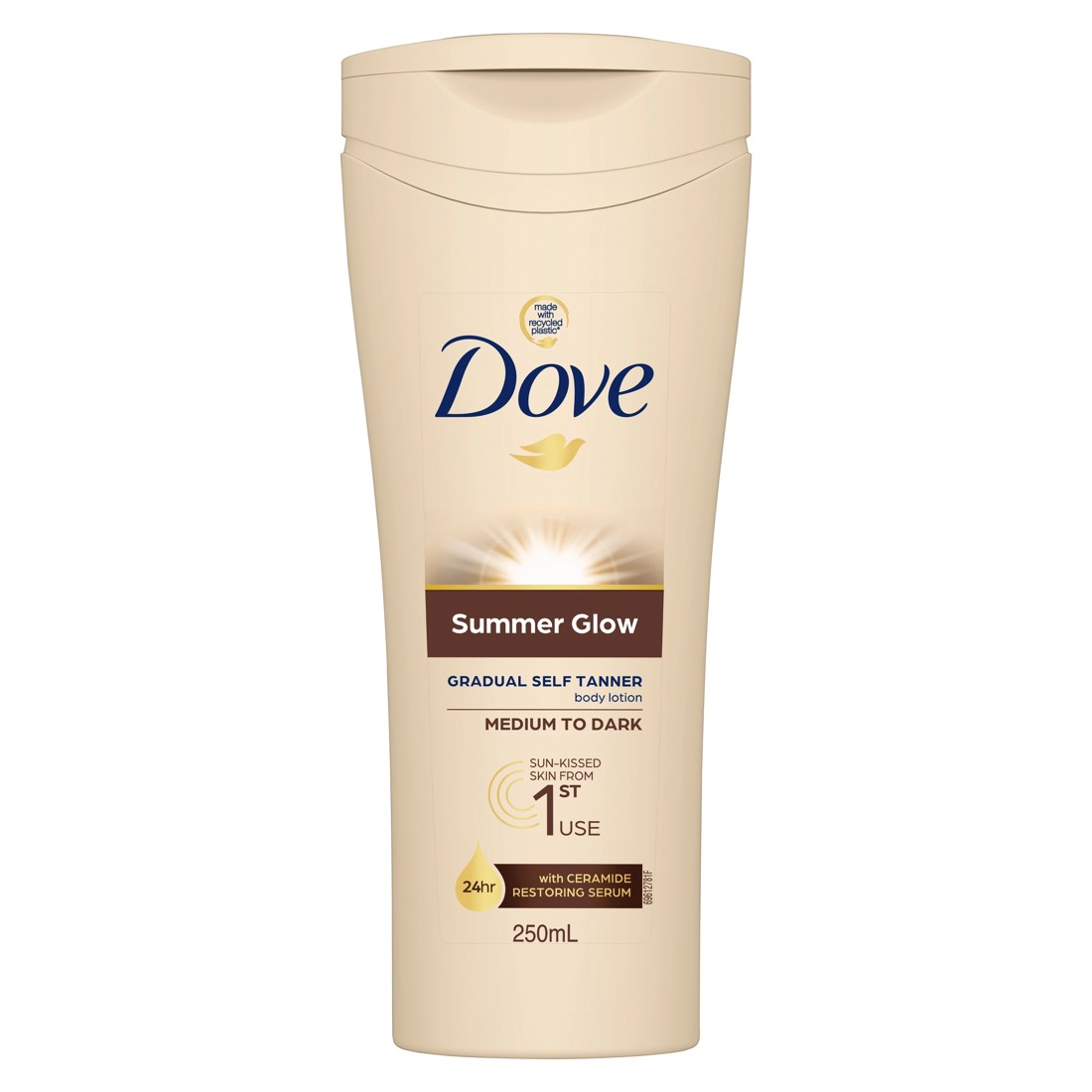 1 Dove Summer Glow Gradual Tan Body Lotion Medium to Dark 250ml, 1 of 10