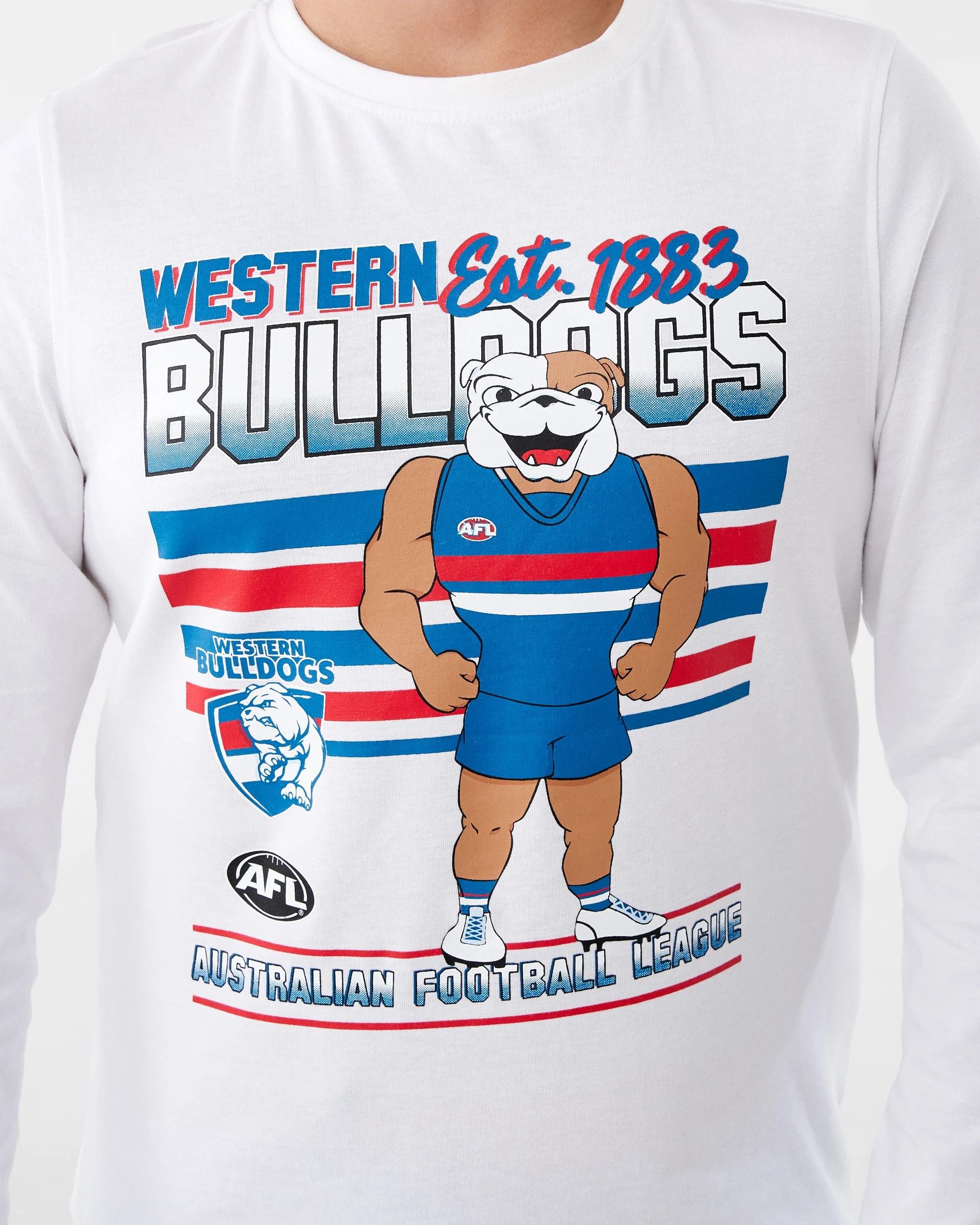 4 Official AFL Kids Pyjama Set Bulldogs, 4 of 6
