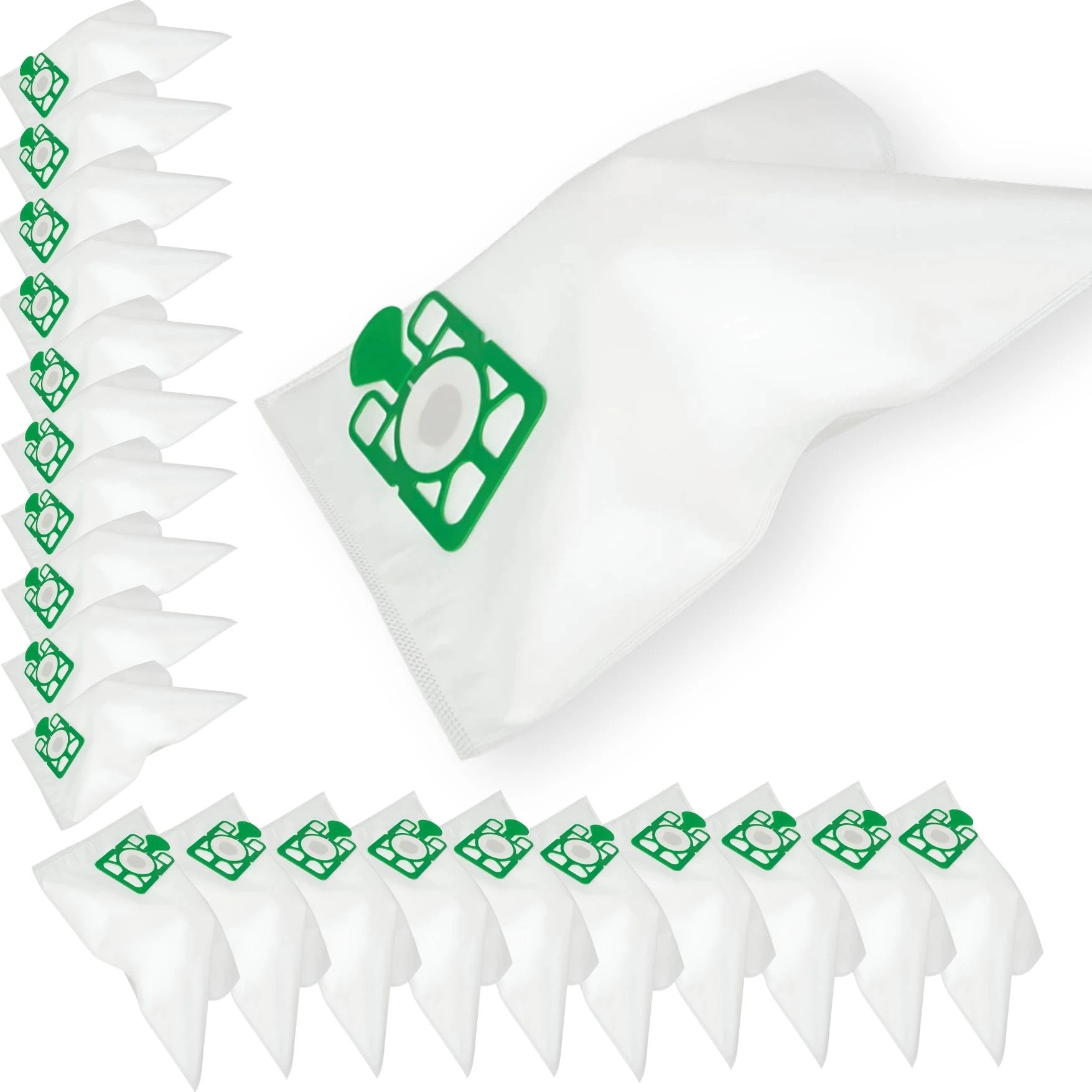1 Hygieia 20 Bags For Numatic Charles Henry George James Hetty Vacuum Cleaners - White, 1 of 3