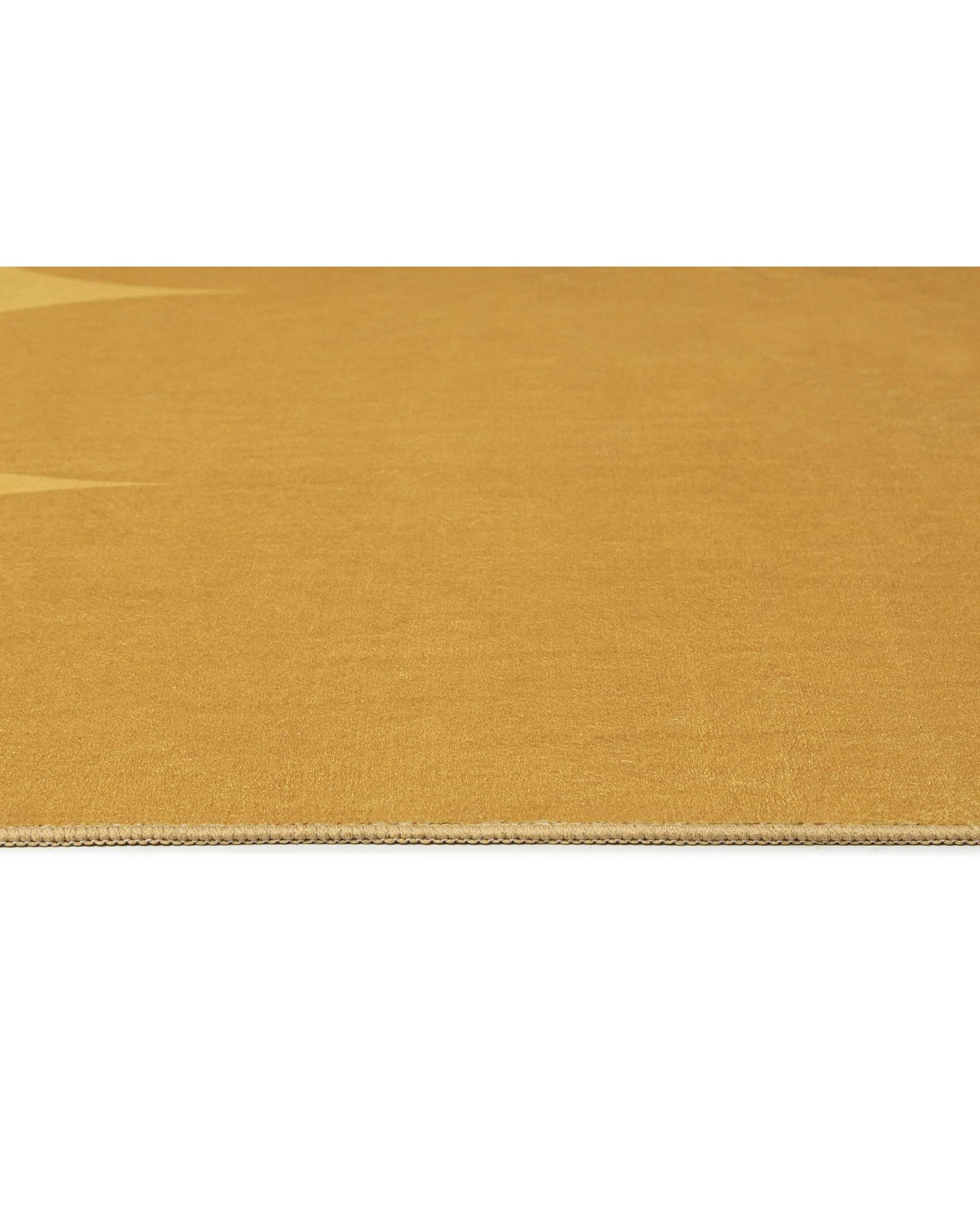 6 Loopsie Poyeni Printed Mustard Washable Rug-320cm x 230cm - Yellow, 6 of 8