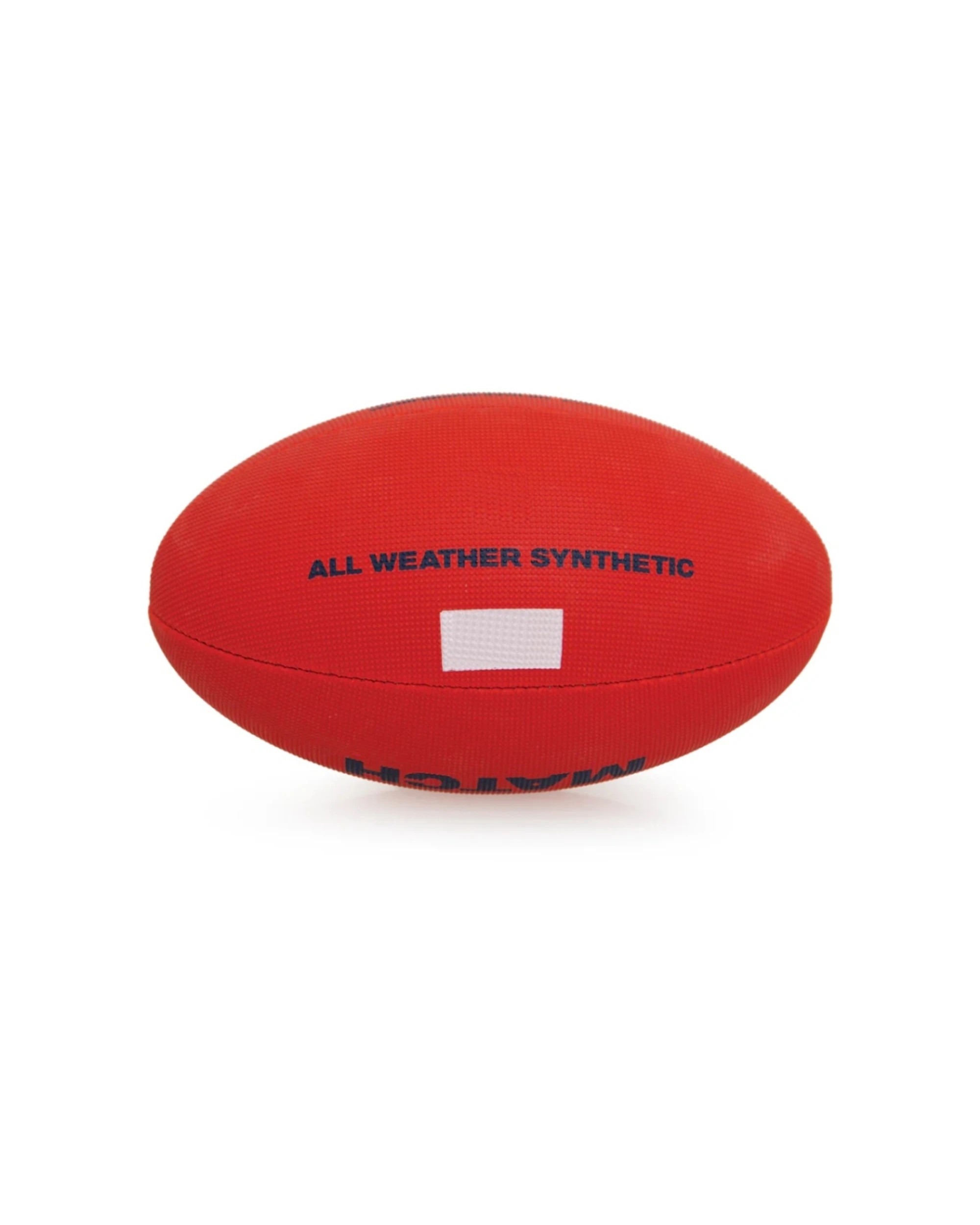 4 Victor Sports Synthetic Football Durable AFL Ball Size 2 Hand-Stitched - Red, 4 of 4