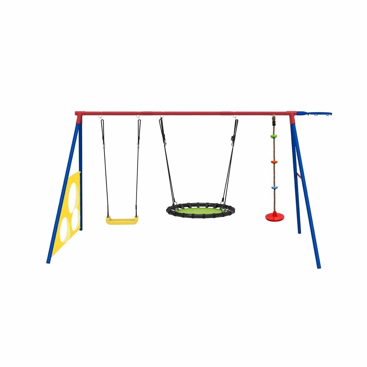 3 AUSWAY Outdoor Kids Swing Set Toys 5in1 Playset, 3 of 3