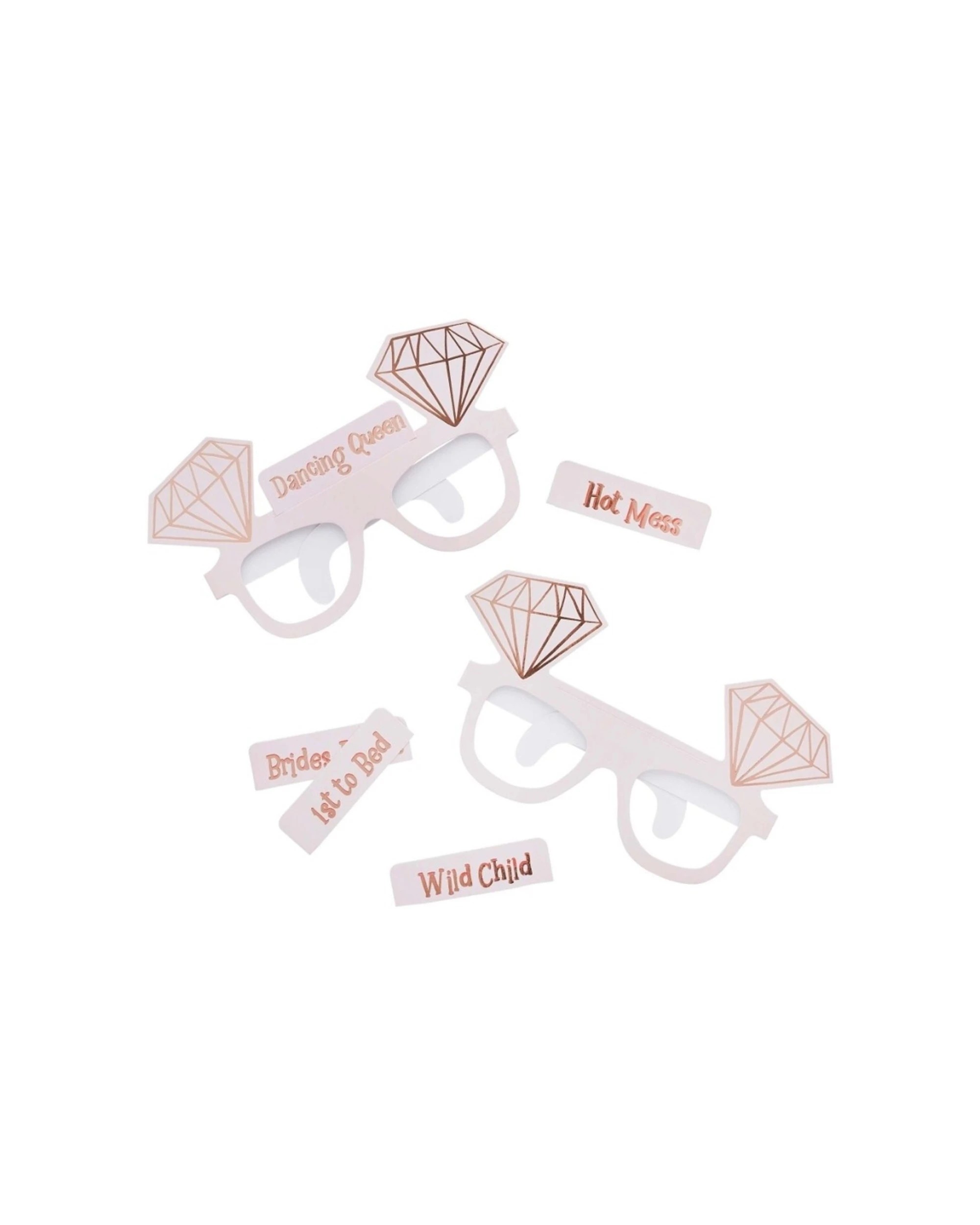 1 Anagram She Said Yaaas Hen Party Fav G Novelty Glasses Fun Accessories - Multi, 1 of 1