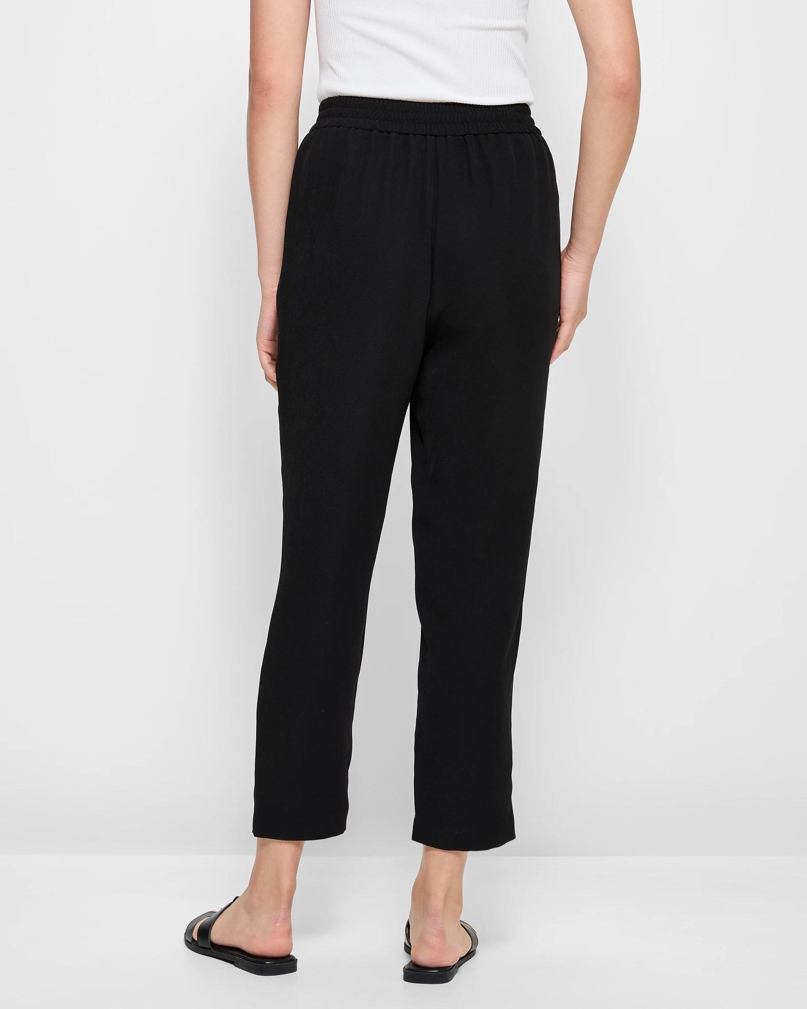 4 Classic Tapered Drawcord Pants - Preview BLACK, 4 of 5