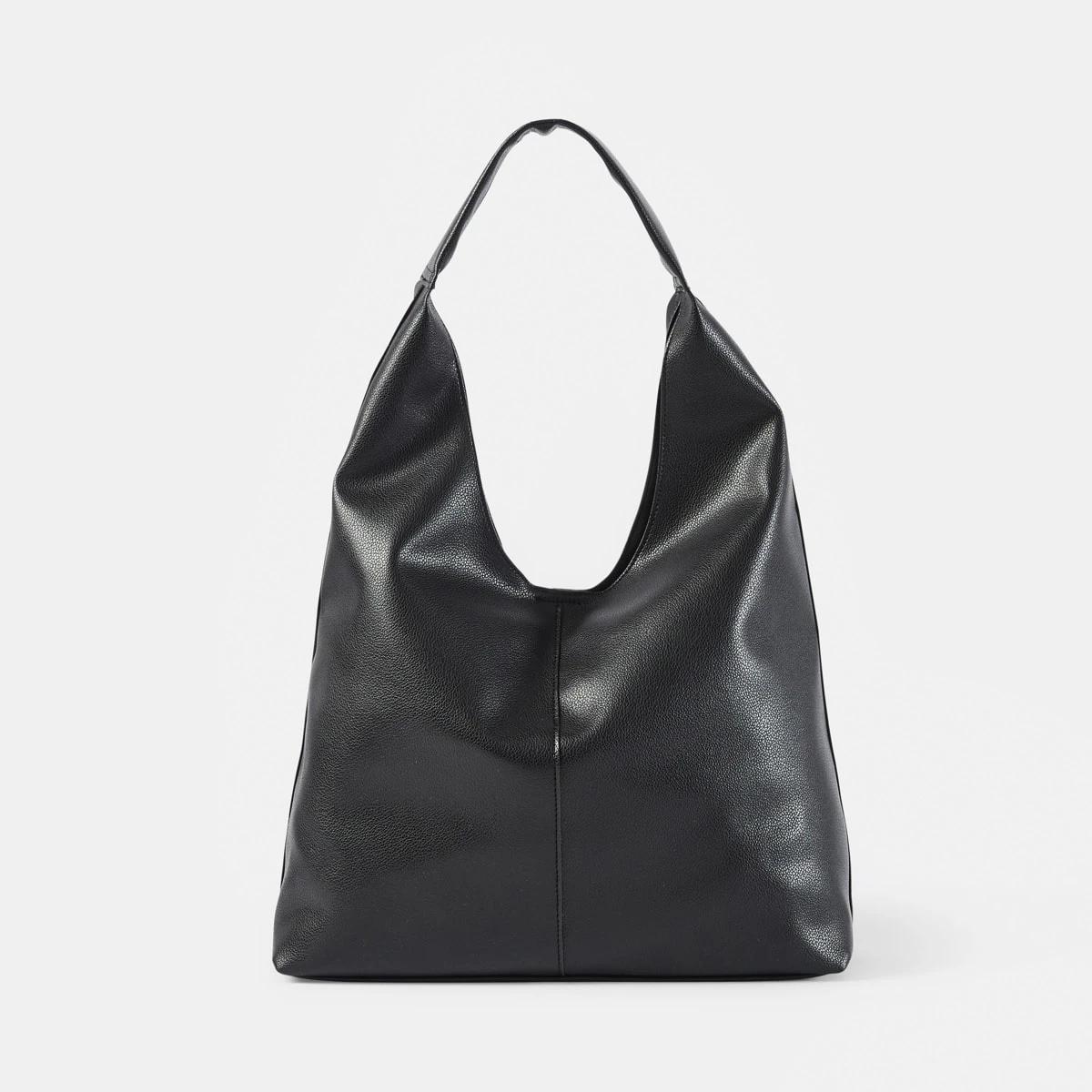 1 Slouchy Shoulder Bag BLACK, 1 of 10