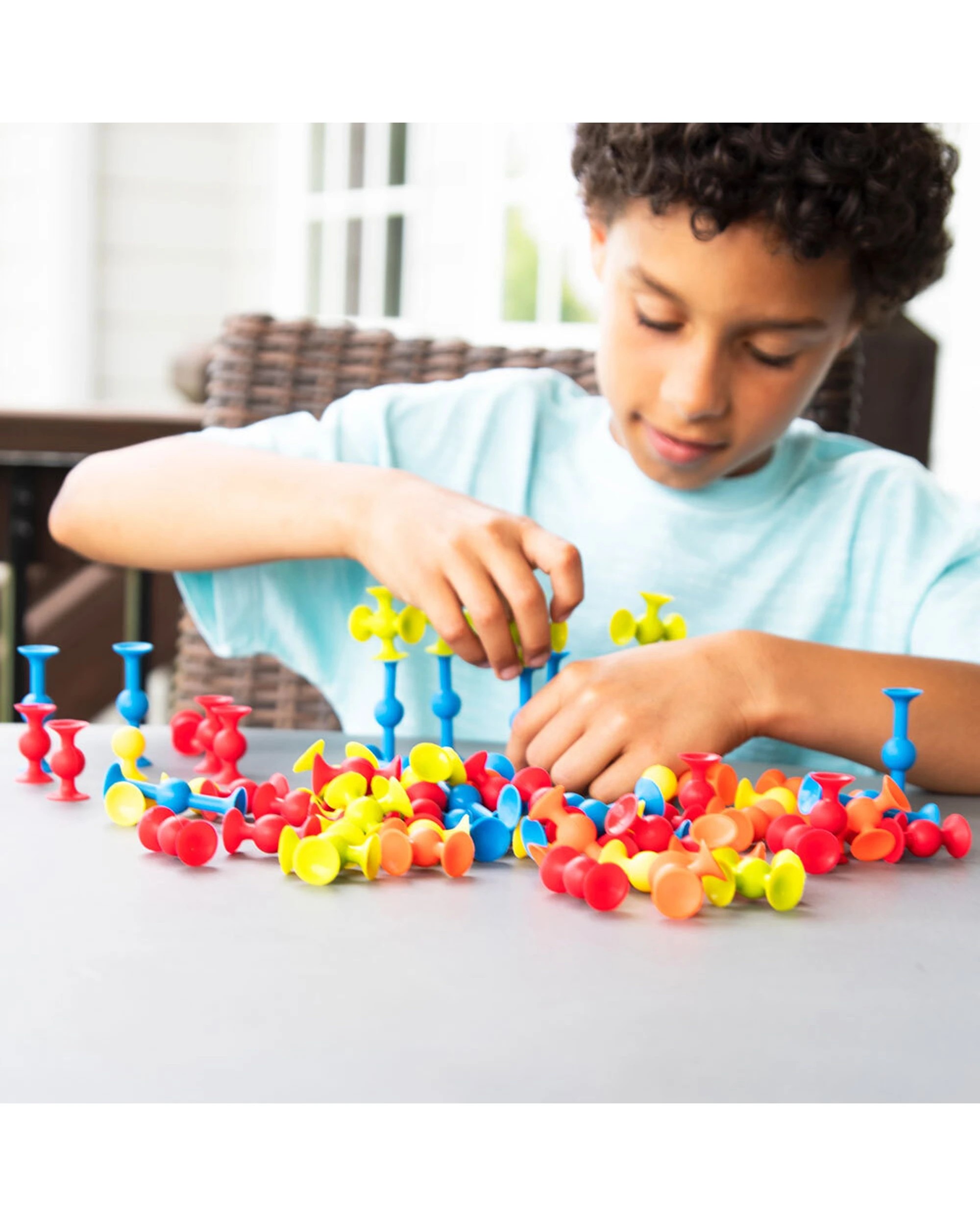 8 FAT BRAIN TOY CO. 75pc Mini Squigz Suction Construction Set - Multi, 8 of 8