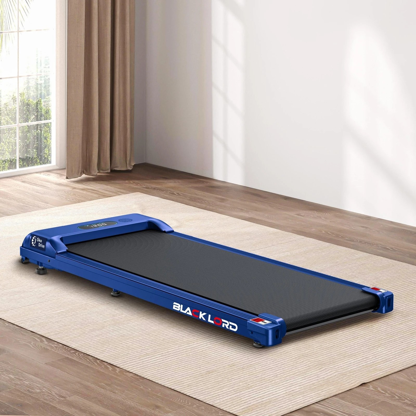 2 Black Lord Treadmill Electric Walking Pad Home Office Gym Fitness Remote Control - Blue, 2 of 9