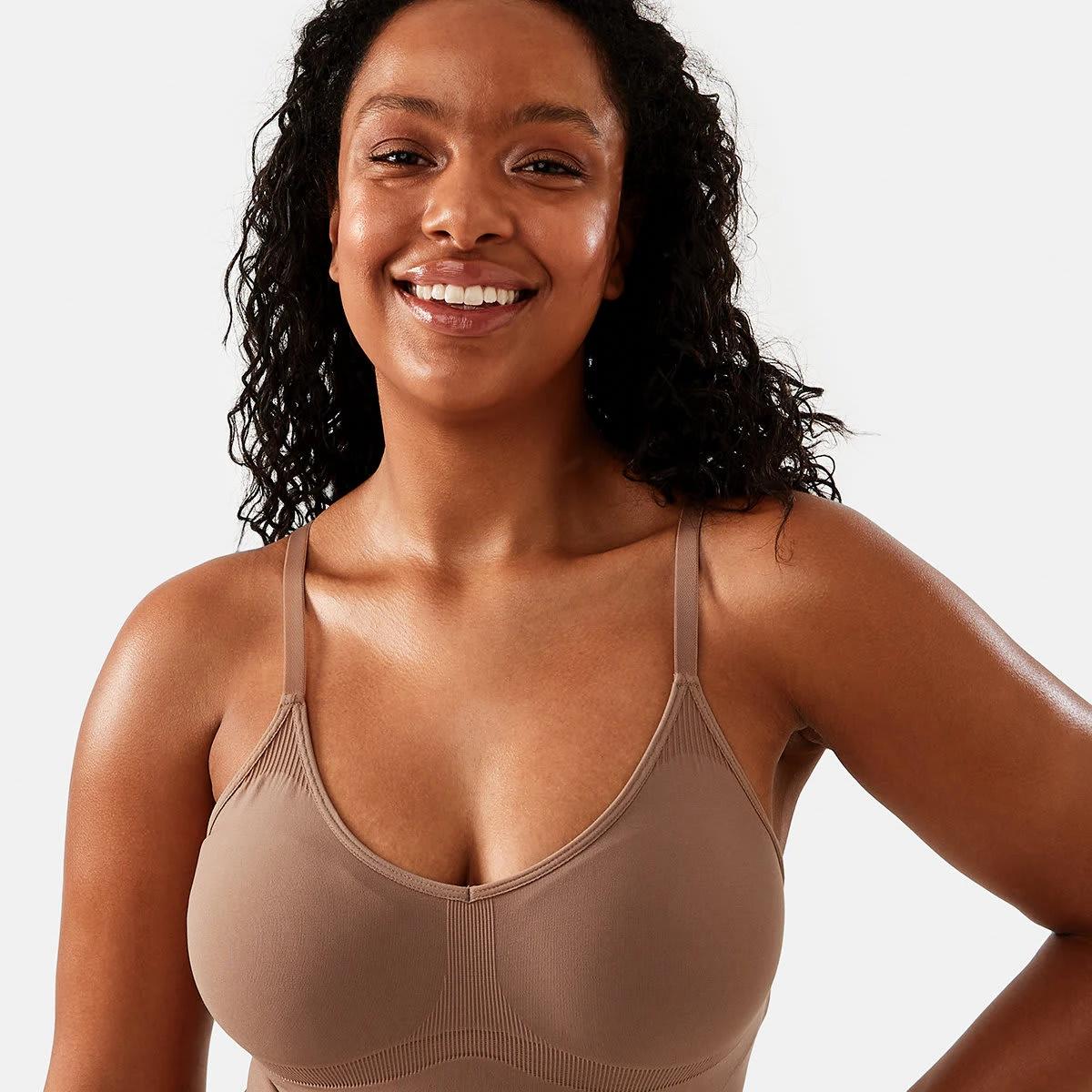 4 Longline Seamfree Bodysuit Tan, 4 of 6