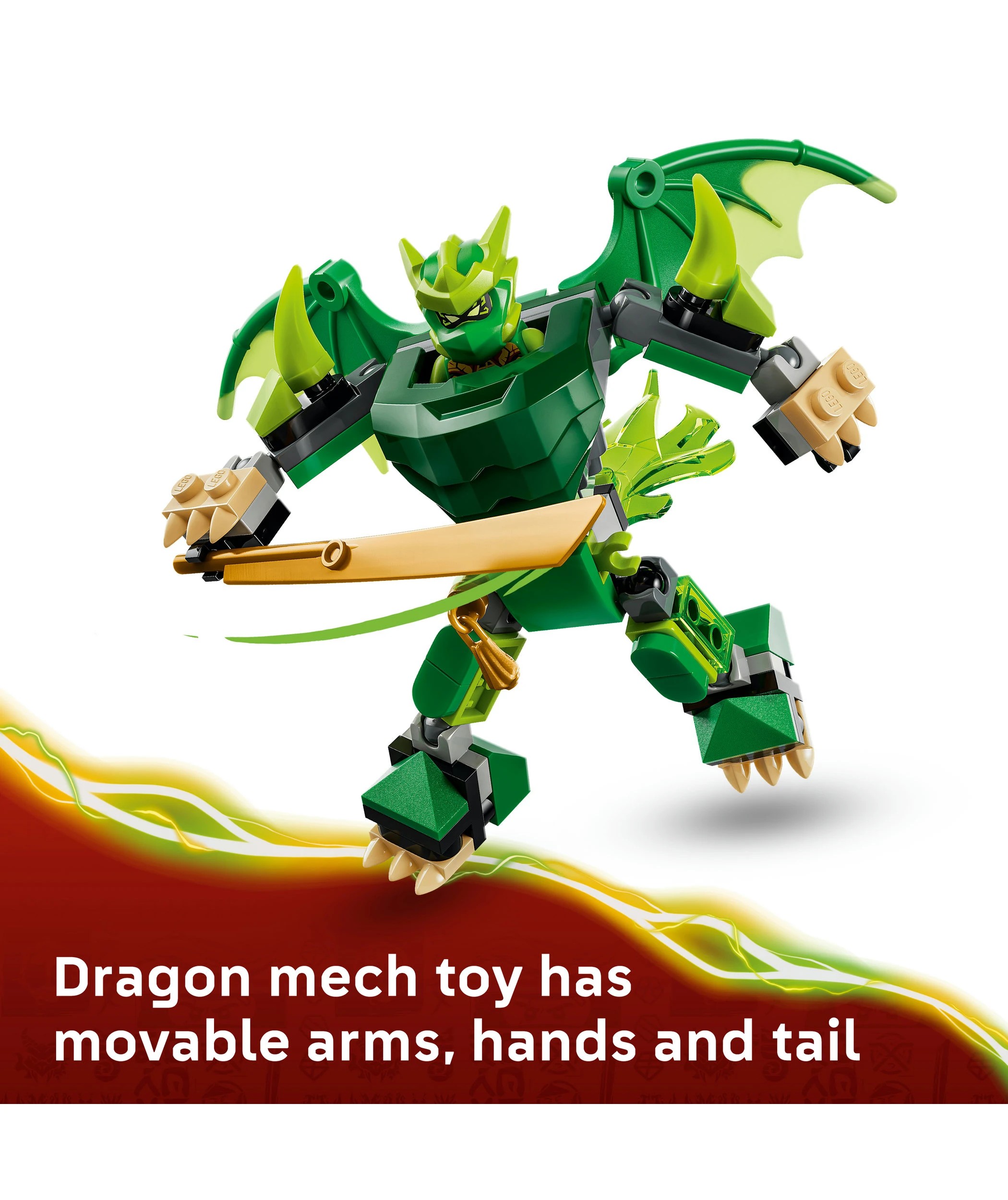 4 LEGO Ninjago Lloyd's Dragon Mech Battle Pack 71862, 4 of 9