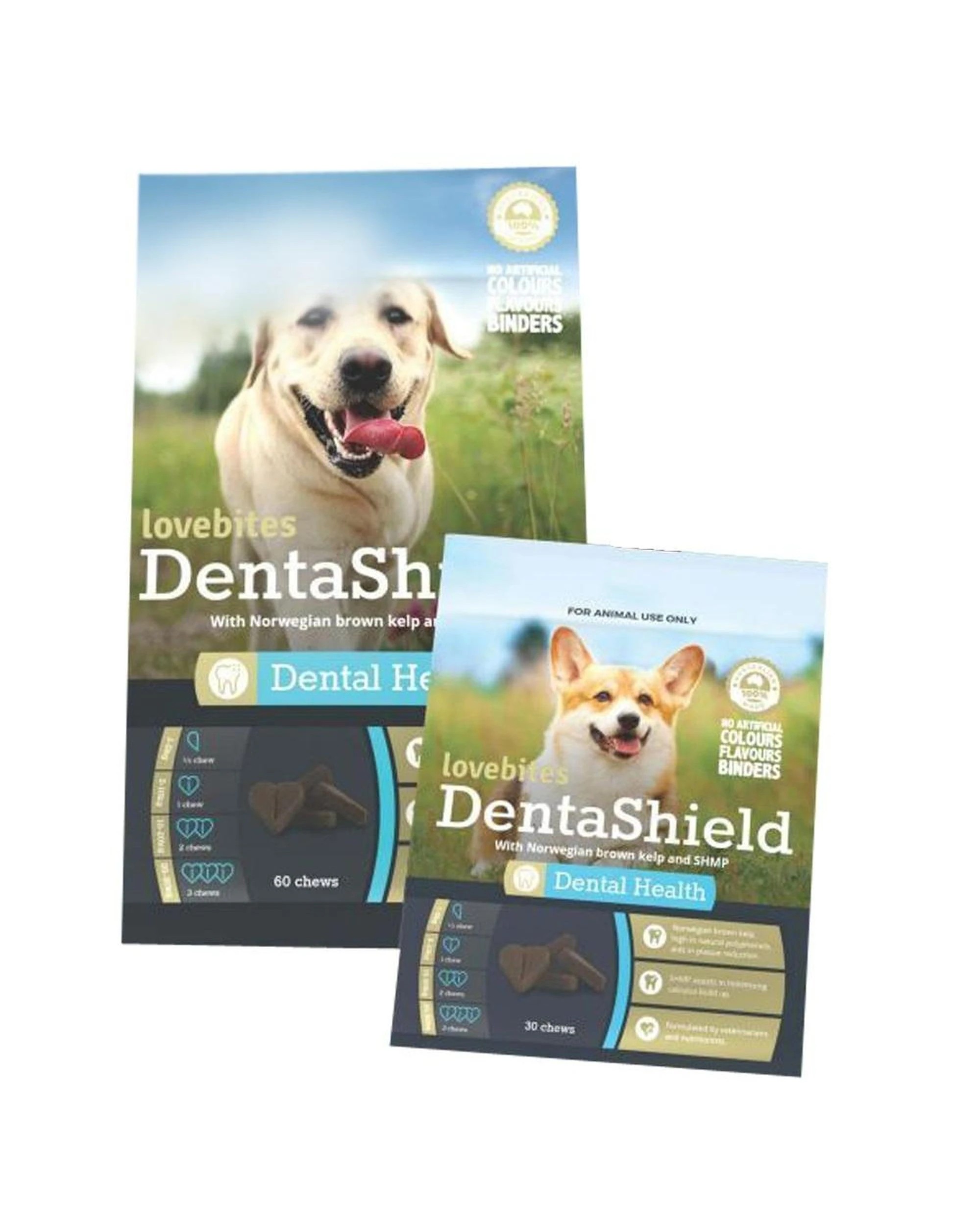 1 Vetafarm Lovebites Denta Shield Dog Dental Chew Treat 60 Pack, 1 of 1