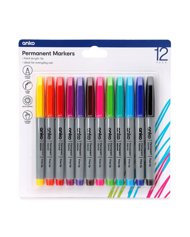 12 Pack Permanent Mar