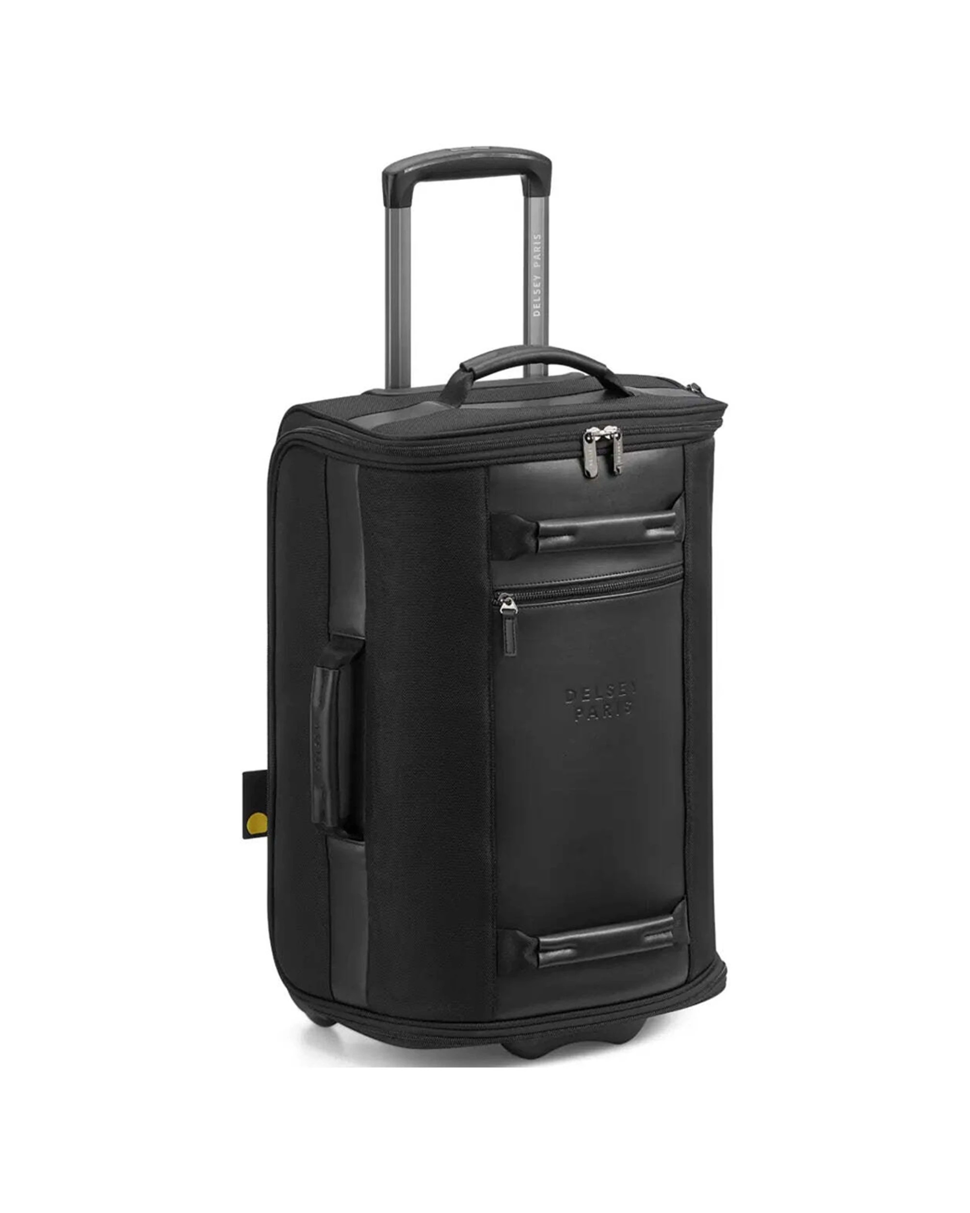 1 Delsey Wagram 2-Wheel Garment Cabin Case USB Port TSA Lock Nylon Leather - Black, 1 of 9