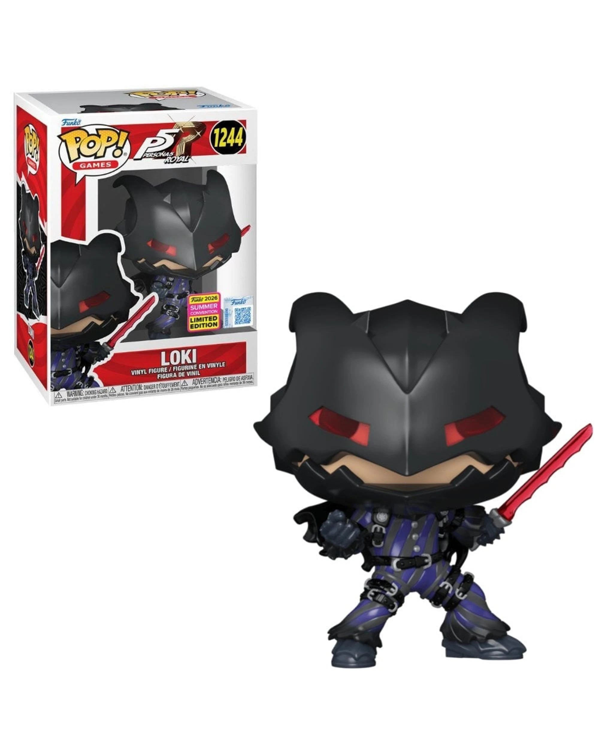 1 Persona 5 Loki - with Sword -  San Diego Comic Con 2026 Exclusive Funko POP! Vinyl, 1 of 3